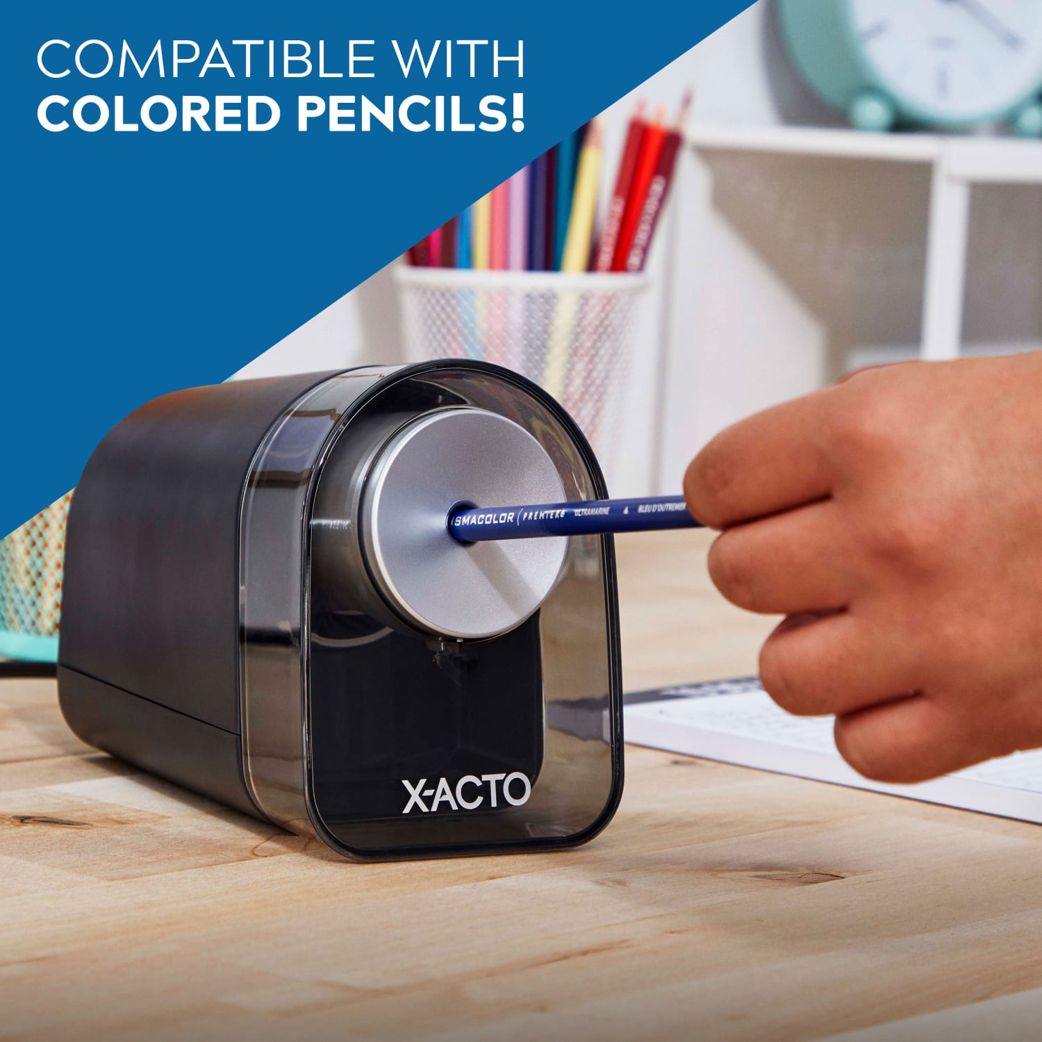 X-ACTO XLR Electric Pencil Sharpener, Black - Image 5