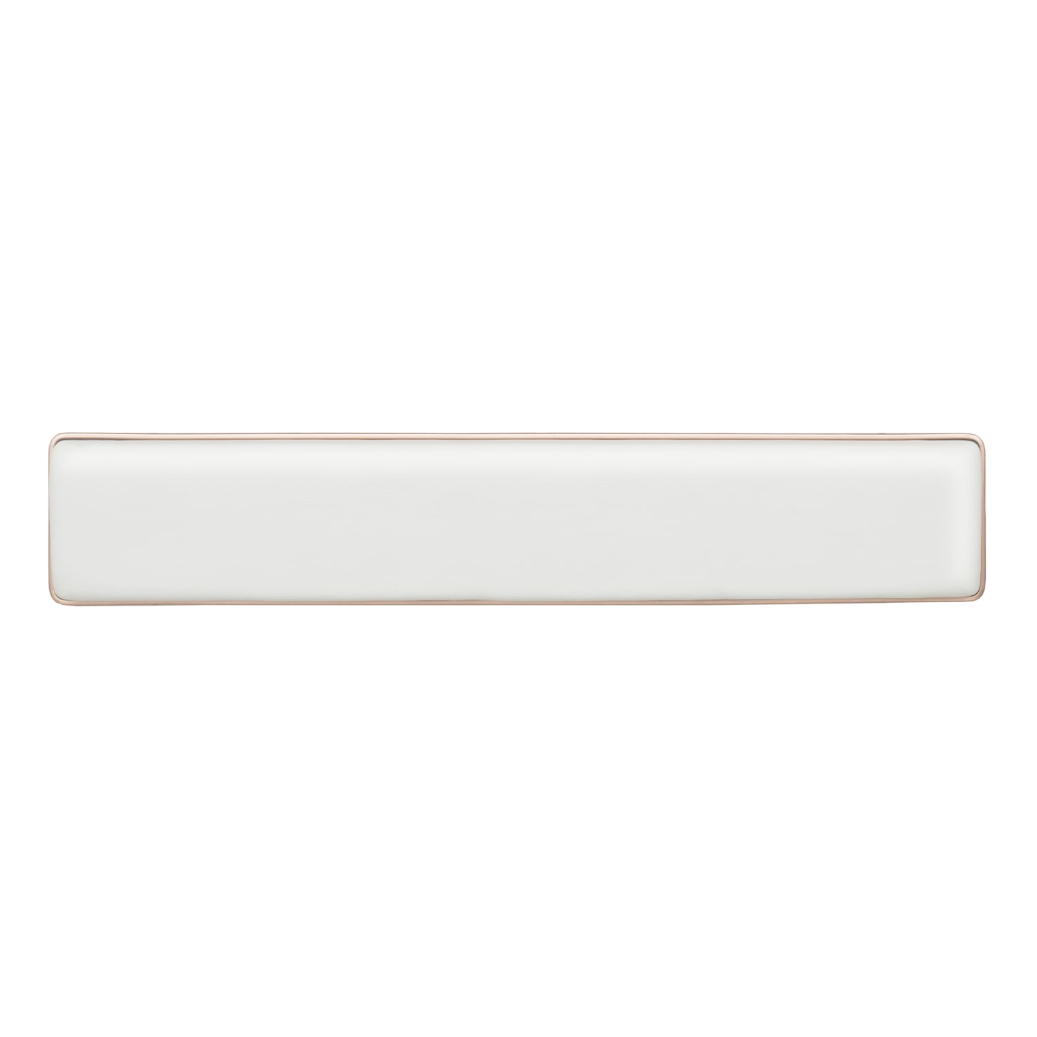 Azio Retro Classic Palm Rest, 7inH x 19inW x 1.5inD, Posh White, PR-RC-L02