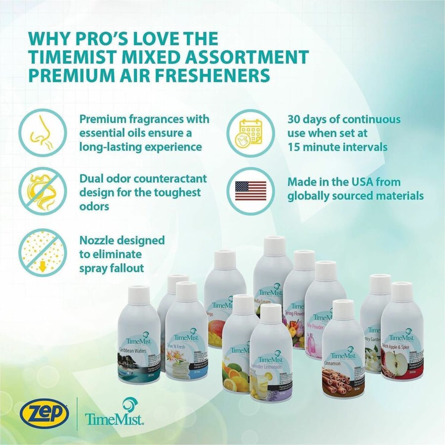 TimeMist Metered Air Freshener Refill, Dutch Apple & Spice - Image 6