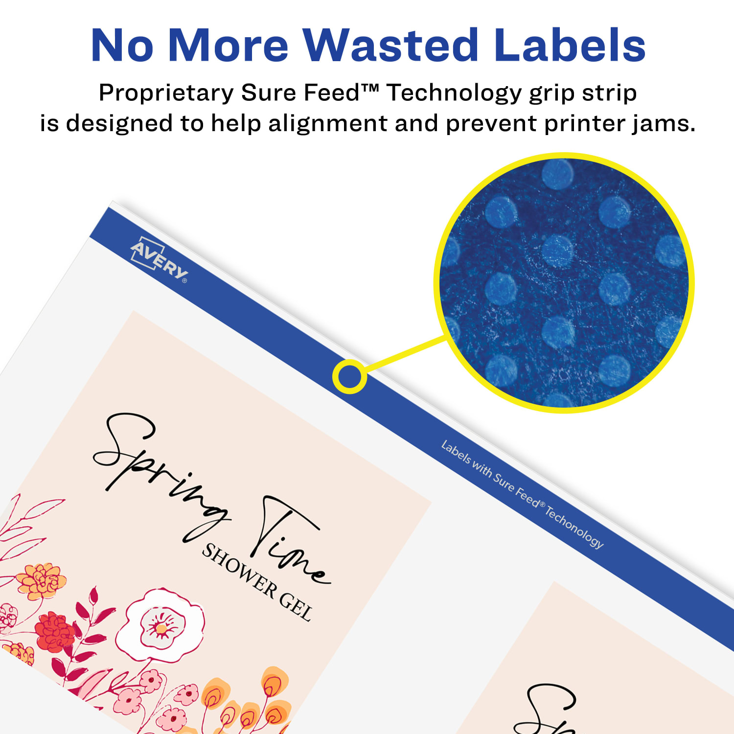 Avery Glossy Permanent Labels With Sure Feed, 94104-WGP25, Square, 2-1/2in x 2-1/2in, White, Pack Of 225 - Image 5
