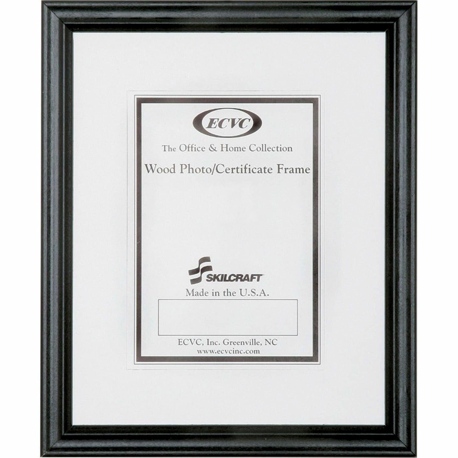 SKILCRAFT Style A Ready-Made Wood Frames, 11in x 14in, Black, Box Of 12 (AbilityOne 7105-00-052-8686) - Image 3