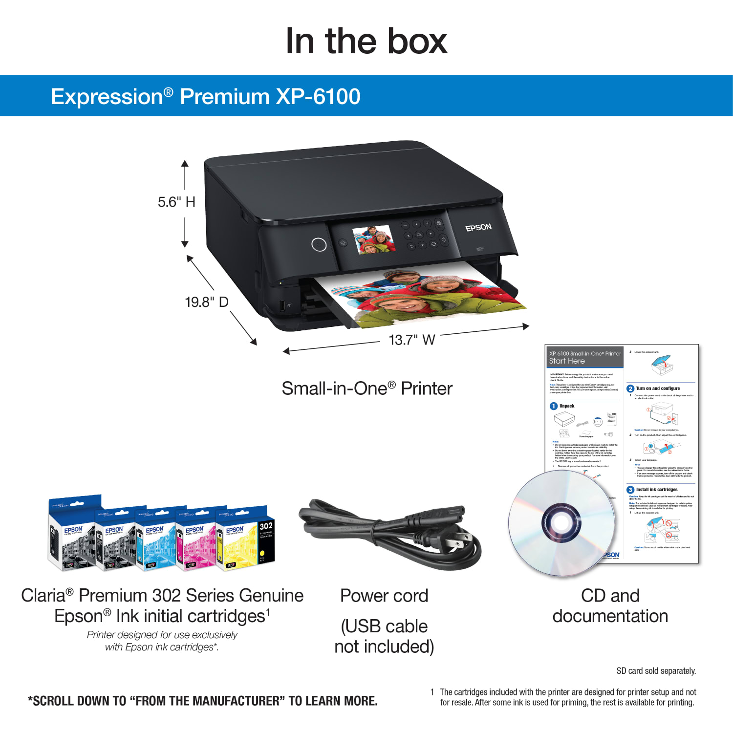 Epson Expression Premium XP-6100 Wireless Inkjet All-In-One Color Printer - Image 5