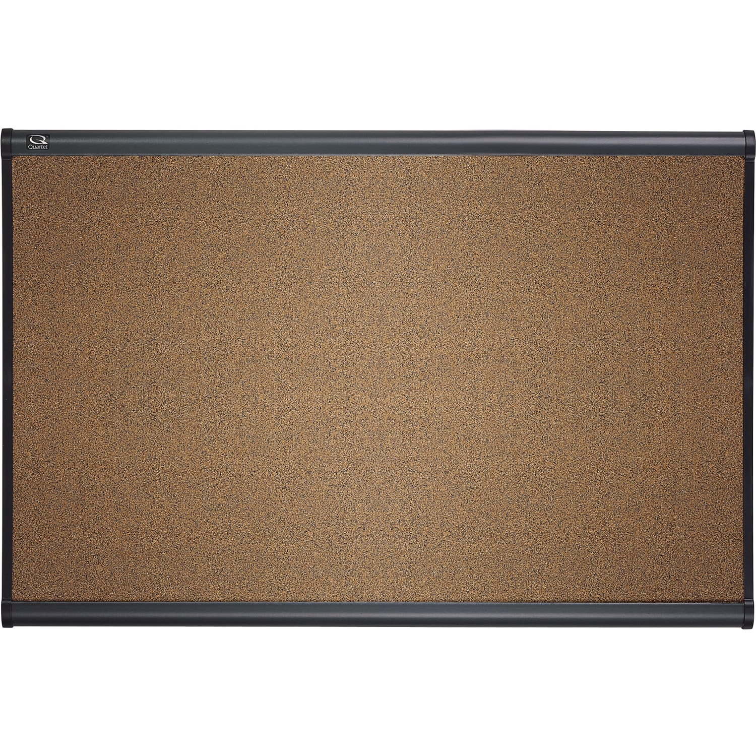 Quartet Select Prestige Color Cork Bulletin Board, 36in x 48in, Aluminum Frame With Graphite Finish