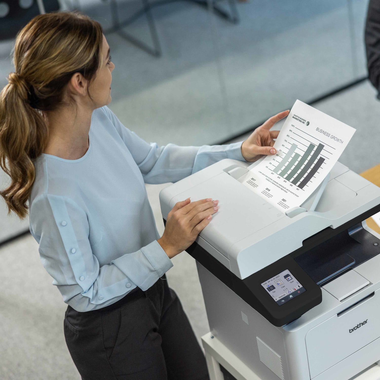 Brother MFC-L5710DW Wireless Business Monochrome All-in-One Laser Printer with Networking and Duplex Print, Scan, and Copy - Image 6