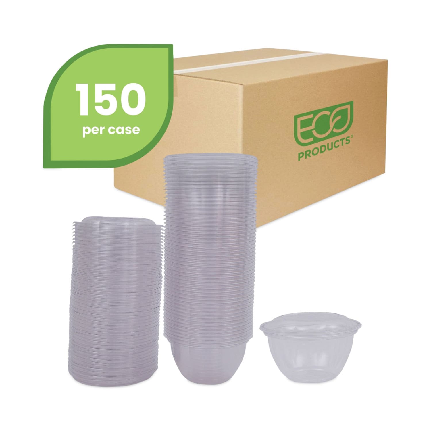 Eco-Products Renewable Containers, 18 Oz, Clear, Carton Of 150 Containers - Image 3