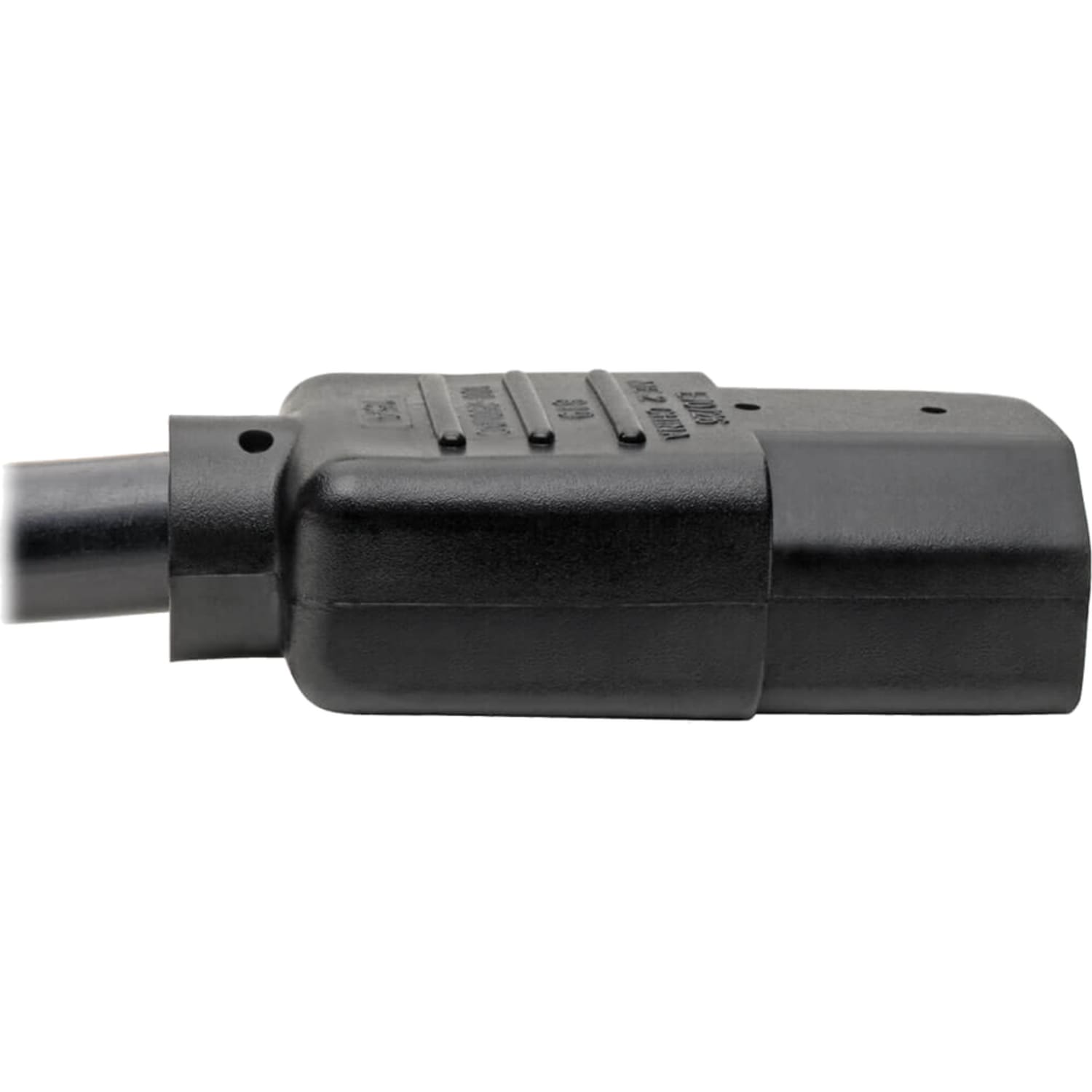 Eaton Tripp Lite Series Computer Power Cord, Right-Angle NEMA 5-15P to C13 - Heavy-Duty, 15A, 125V, 14 AWG, 6 ft. (1.83 m), Black - Power cable - NEMA 5-15P right-angled to power IEC 60320 C13 - 125 V - 15 A - 6 ft - black - North America - Image 5