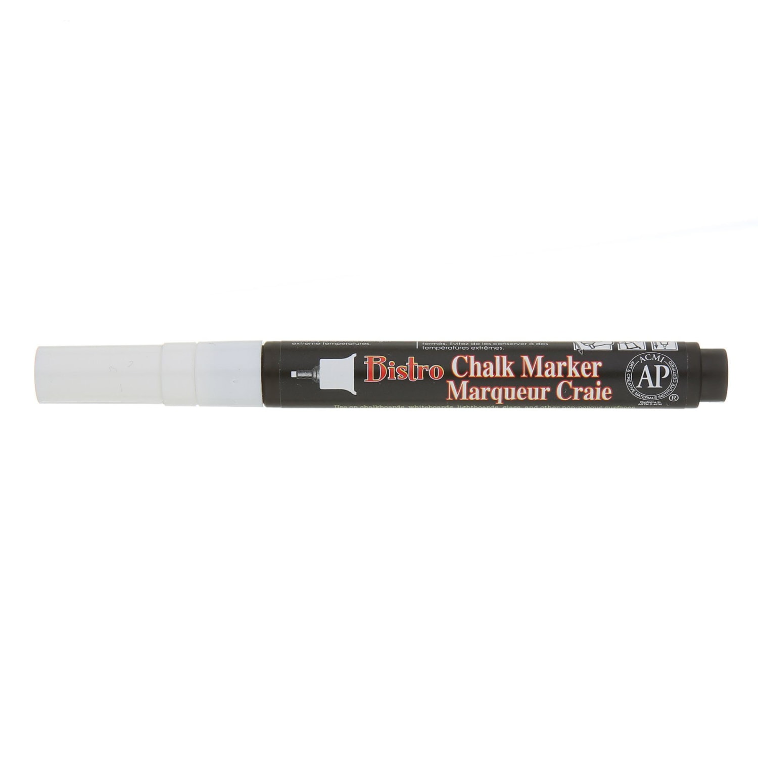Marvy Uchida Bistro Marker Pens, Extra Fine Tip, Black Barrels, White Ink, Pack Of 6 Maker Pens - Image 3