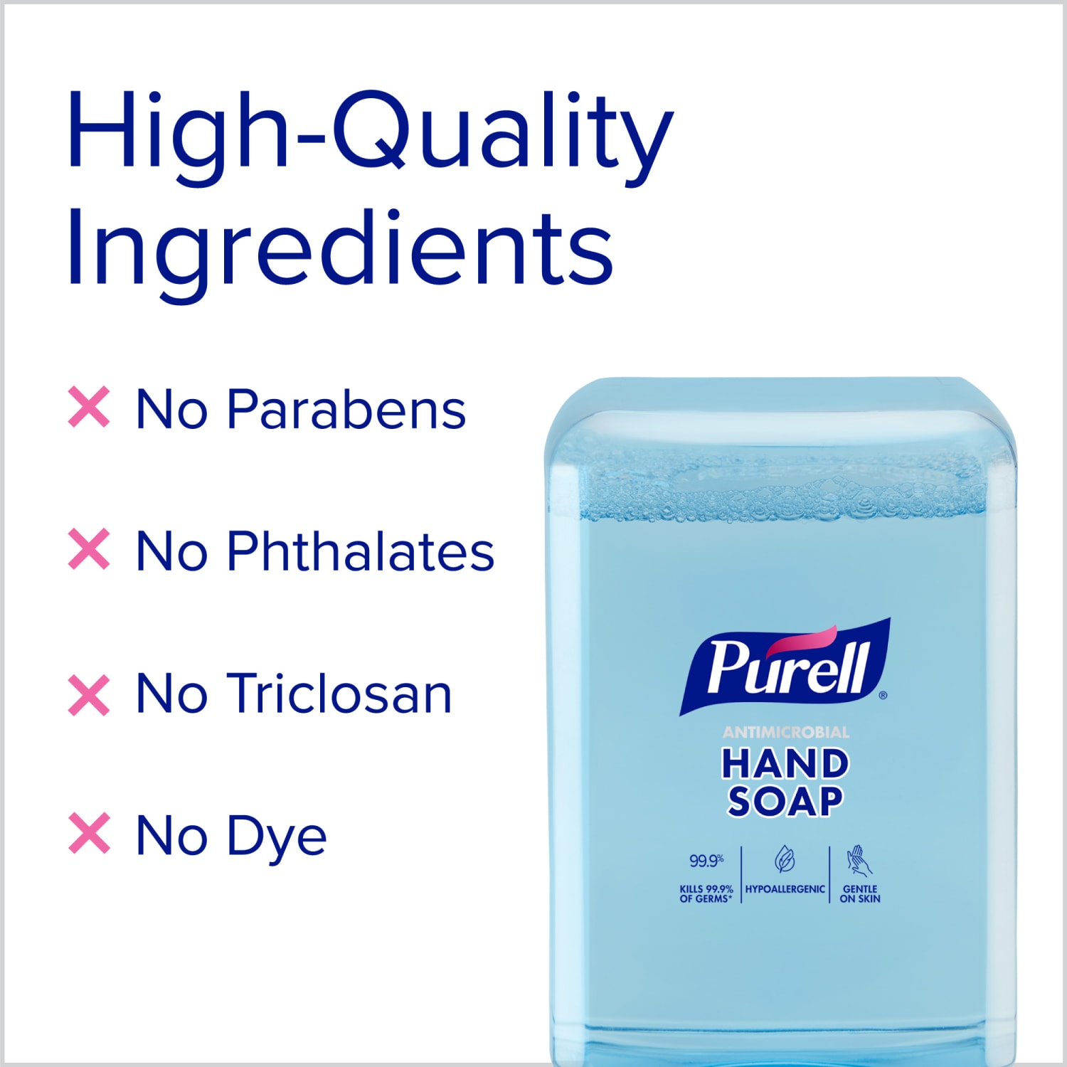 PURELL Antimicrobial Foaming Hand Soap Refills, Light Plum, 1200 mL, Clear, Case Of 2 Refills - Image 5
