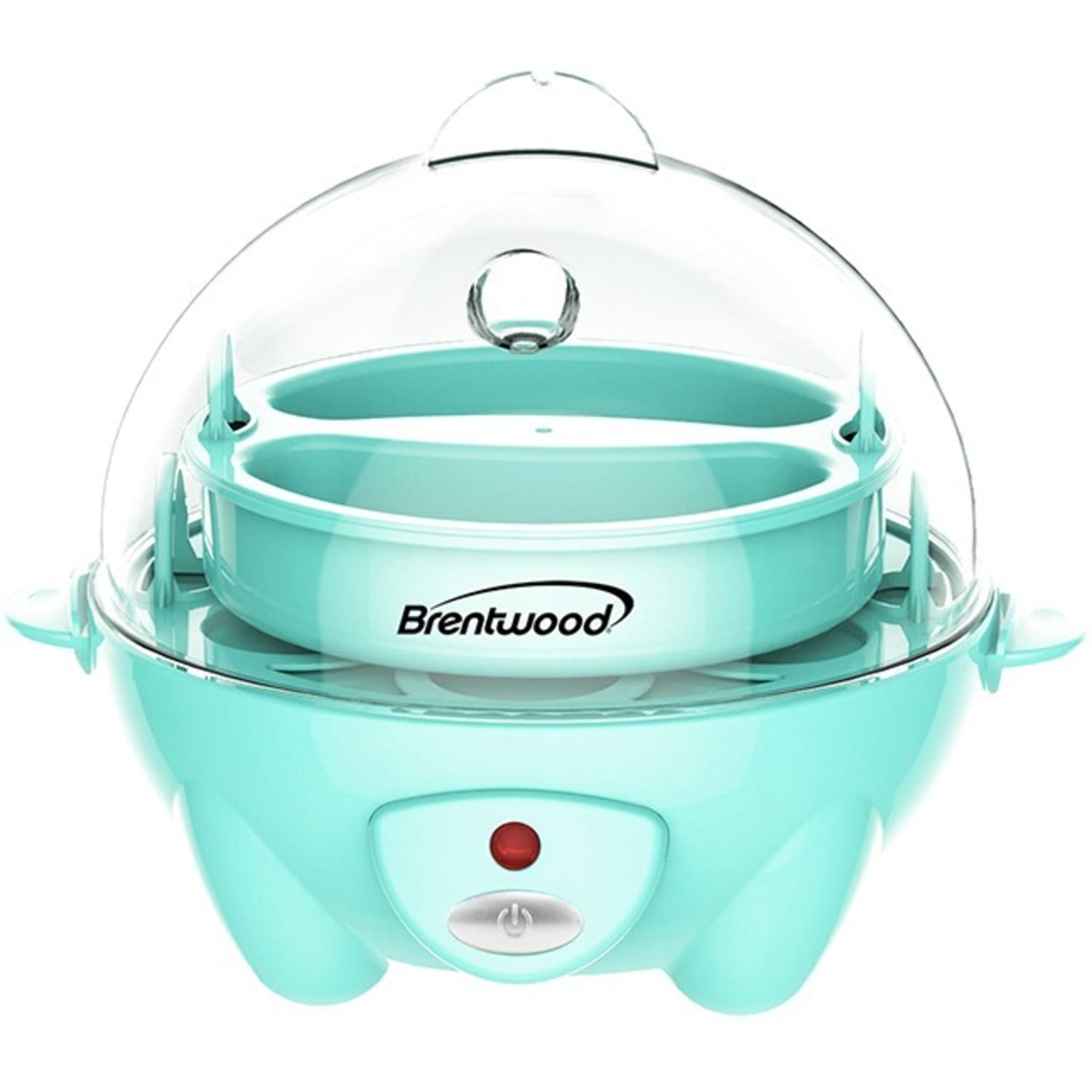 Brentwood TS-1045BL Electric 7 Egg Cooker with Auto Shut Off, Blue - 360 W - Blue - Image 3