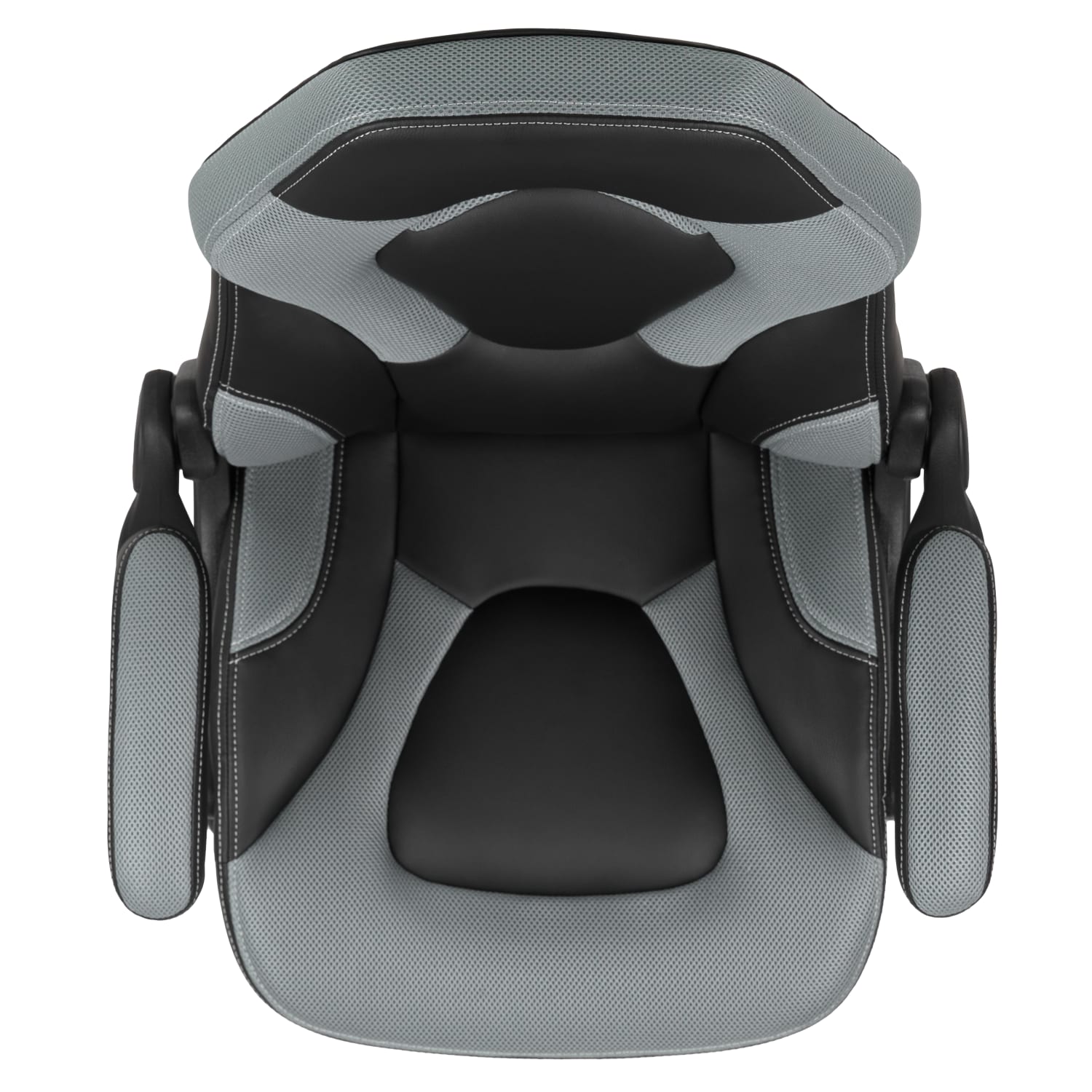 Flash Furniture X10 Ergonomic LeatherSoft Faux Leather High Back Racing Gaming Chair With Flip Up Arms GrayBlack PopularChairscom