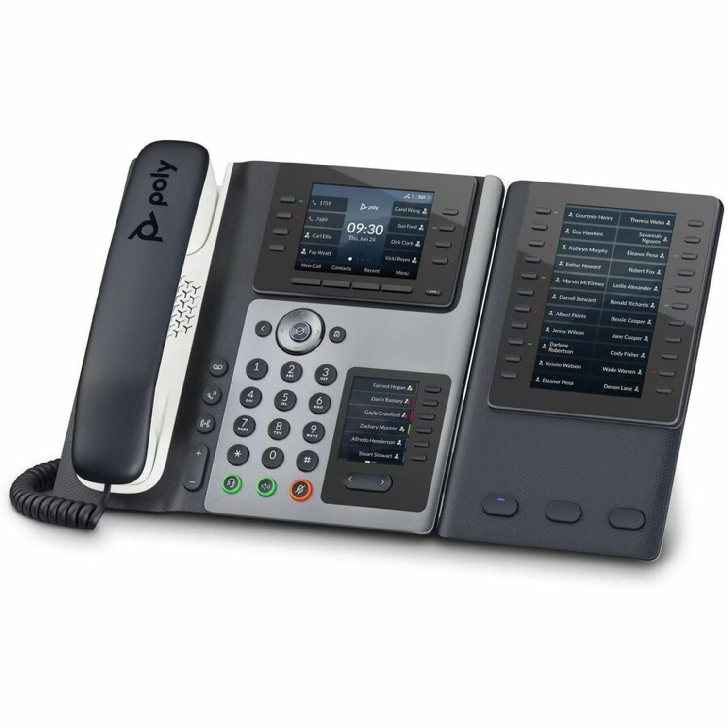 Poly Edge E450 IP Phone, Corded/Cordless, Midnight Blue - Image 5