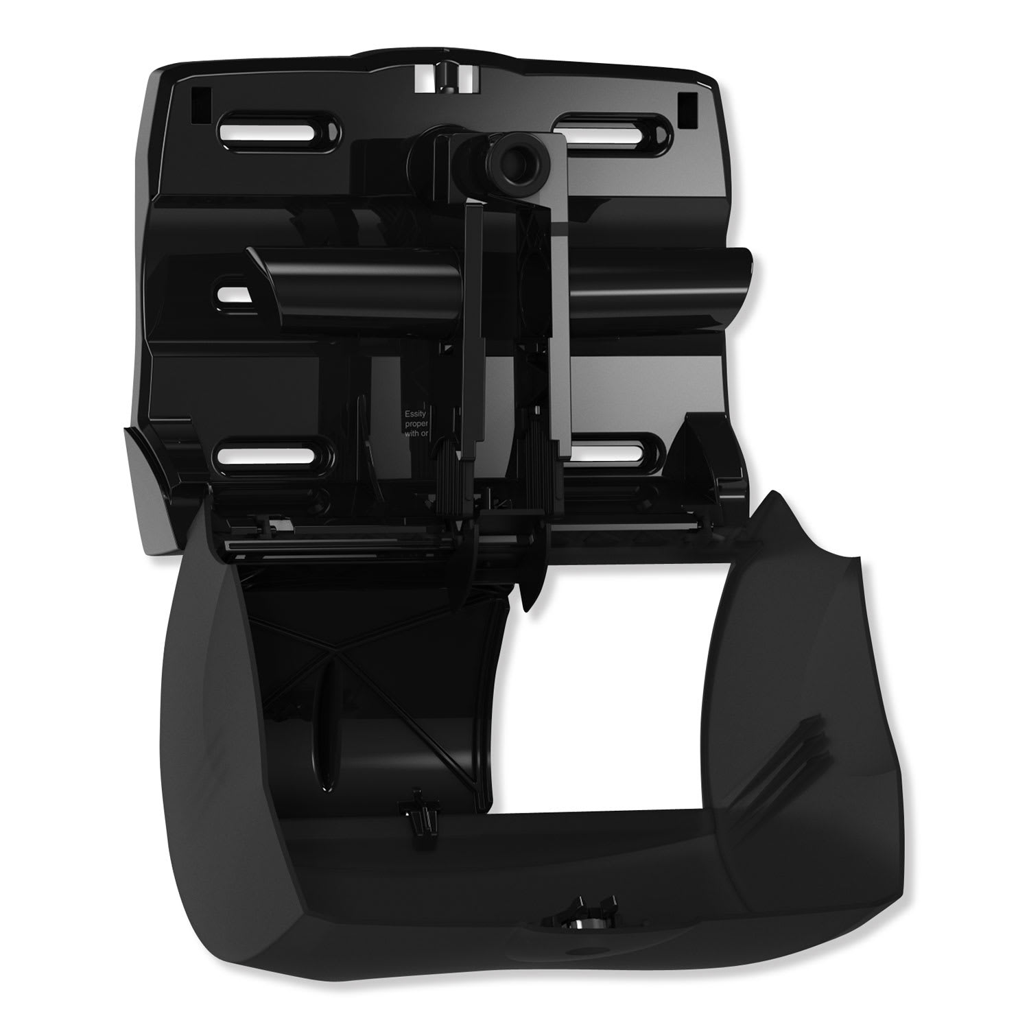 Tork Twin Bath Tissue Roll Dispenser for OptiCore, 11.06 x 7.18 x 8.81, Black - Image 5