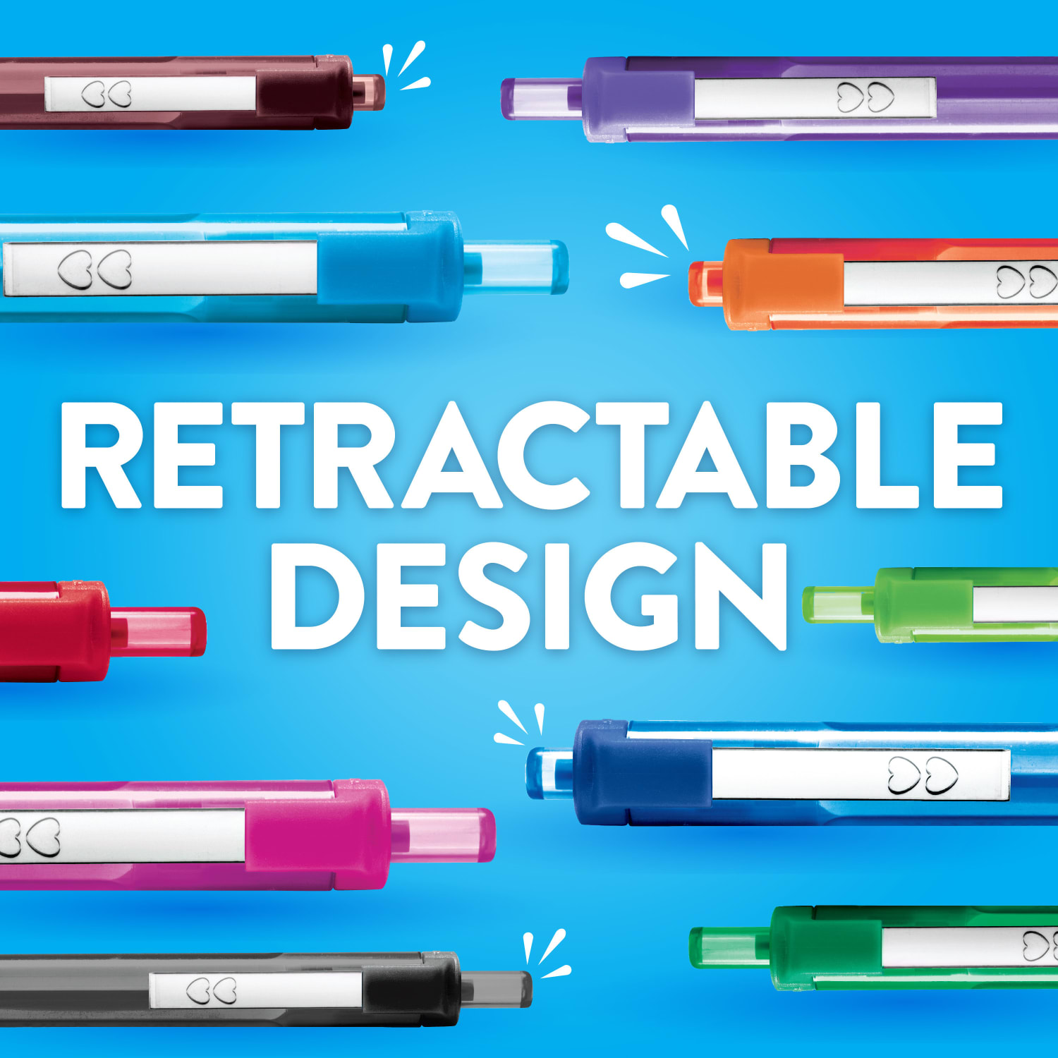 Paper Mate InkJoy 300 RT Retractable Pens, Medium Point, 1.0 mm, Clear Barrel, Black Ink, Pack Of 36 - Image 5