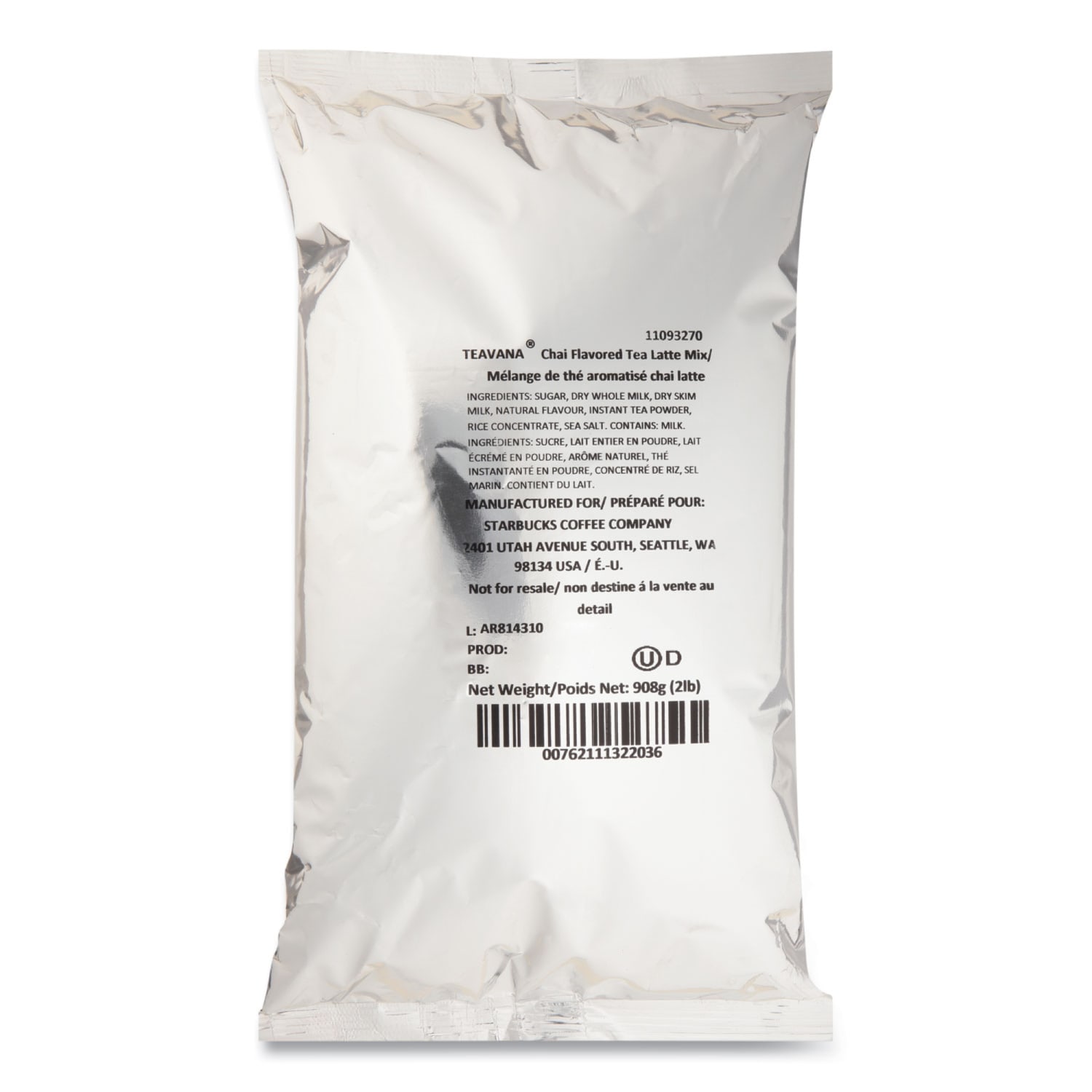 Starbucks Teavana Chai Tea Latte Mix, 2 lb