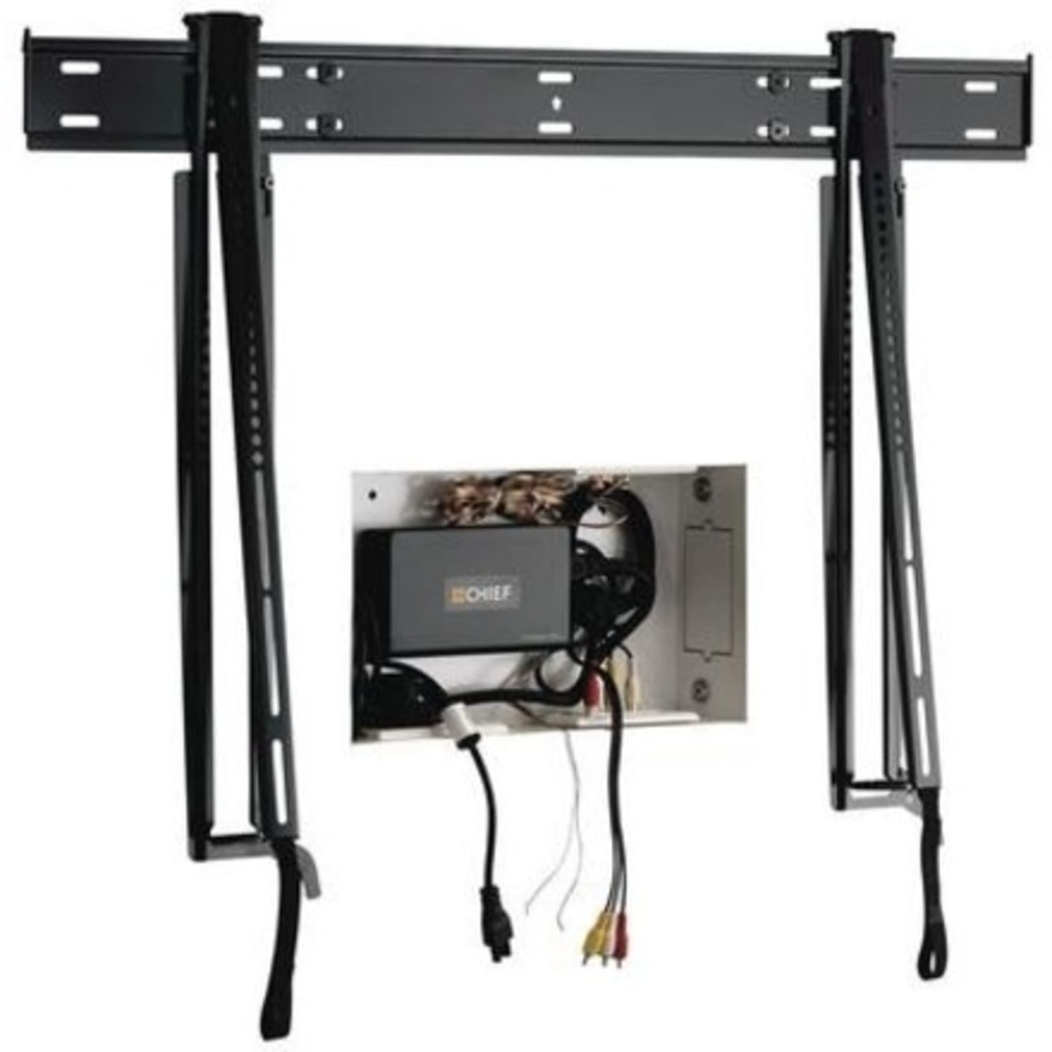 Chief Large Thinstall Fixed Display Wall Mount - For 42-86 inch Displays - VESA Wall Mount - Black - 125 lb - Black - Image 5