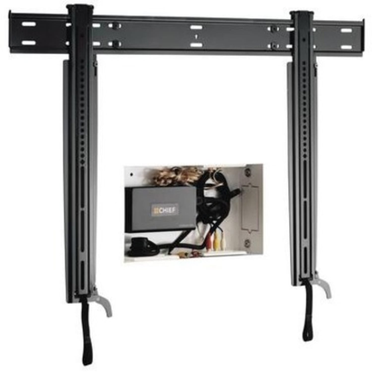 Chief Large Thinstall Fixed Display Wall Mount - For 42-86 inch Displays - VESA Wall Mount - Black - 125 lb - Black - Image 6