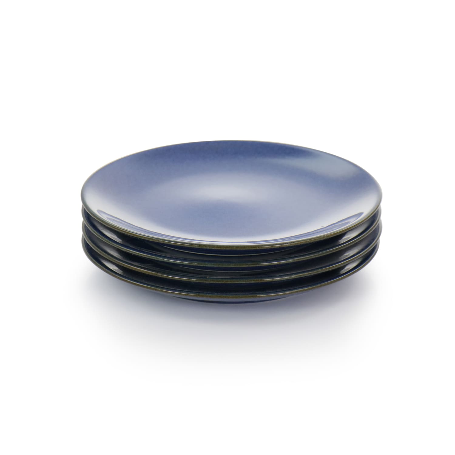 Gibson Elite Lisbon 16-Piece Stoneware Dinnerware Set, Cobalt - Image 6