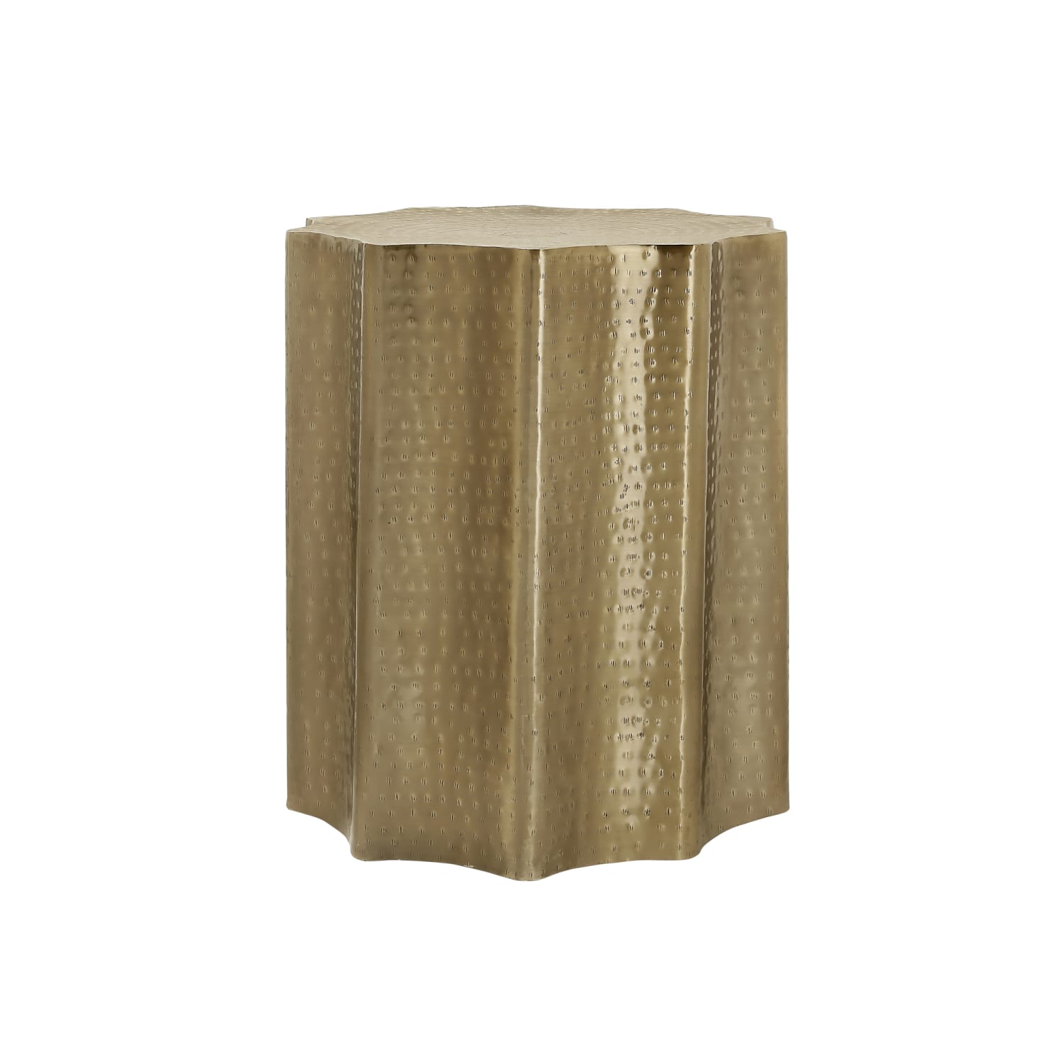 Monarch Specialties Frida Metal Accent Table, 22inH x 20inW x 20inD, Gold, I3900 - Image 3