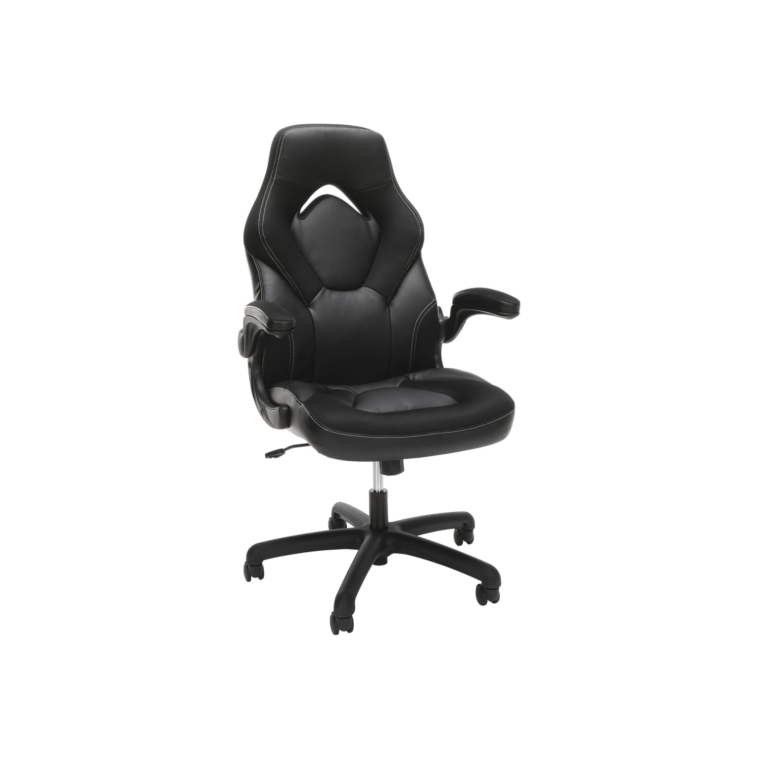 Respawn Racing Style Ergonomic Bonded Leather Computer Gaming Chair, Black - Image 7