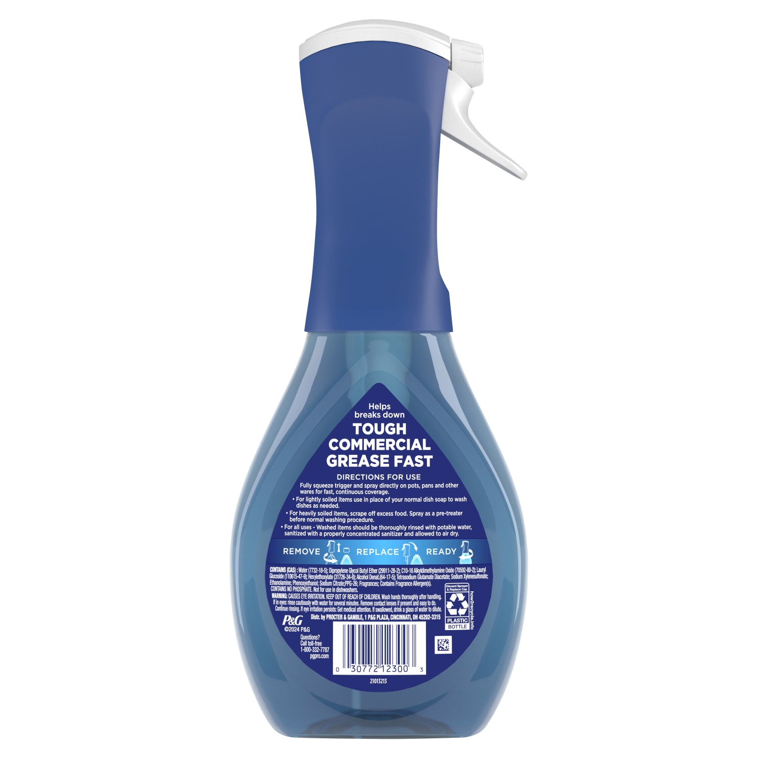 Dawn Professional Heavy-Duty Platinum Powerwash Dish Spray Starter Kit, Fresh, 16 Fl Oz, Blue, Pack Of 6 Starter Kits - Image 4
