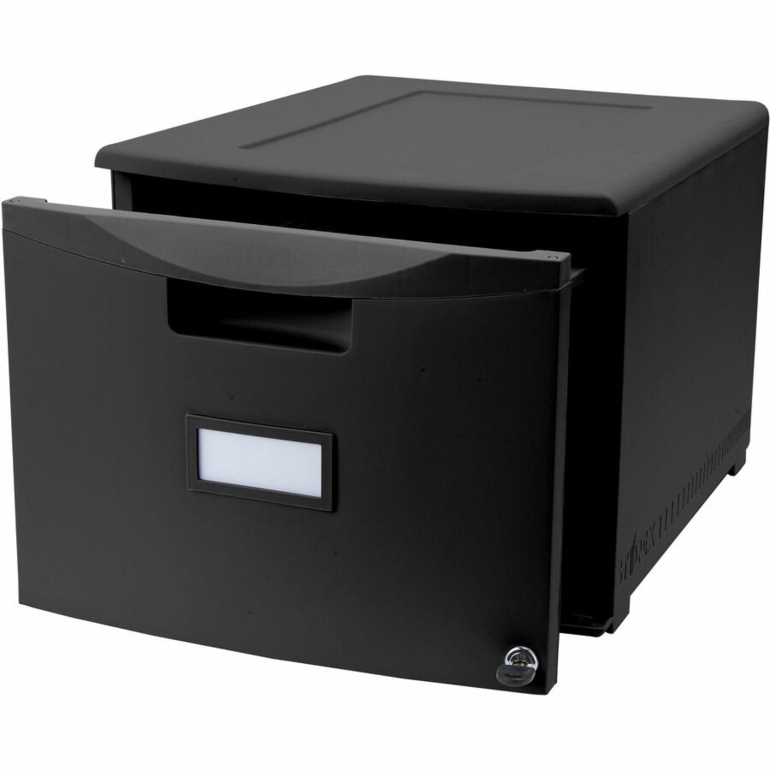 Storex Stackable File Drawer, 12-13/16inH x 14-13/16inW x 18-5/16inL, Black - Image 5