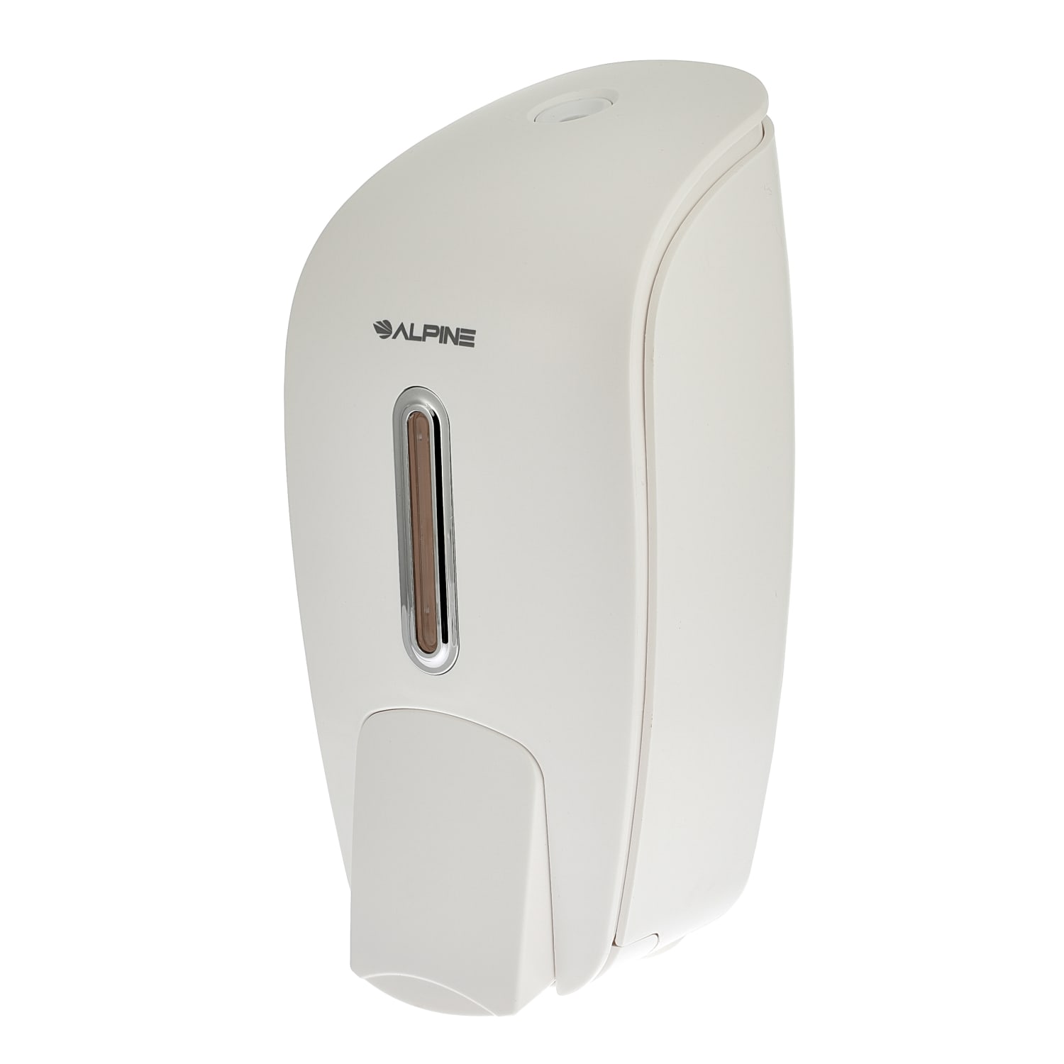Alpine Wall-Mounted Hand Soap Dispensers, 9-5/8inH x 4-5/8inW x 4-1/8inD, White, Pack Of 2 Dispensers - Image 4