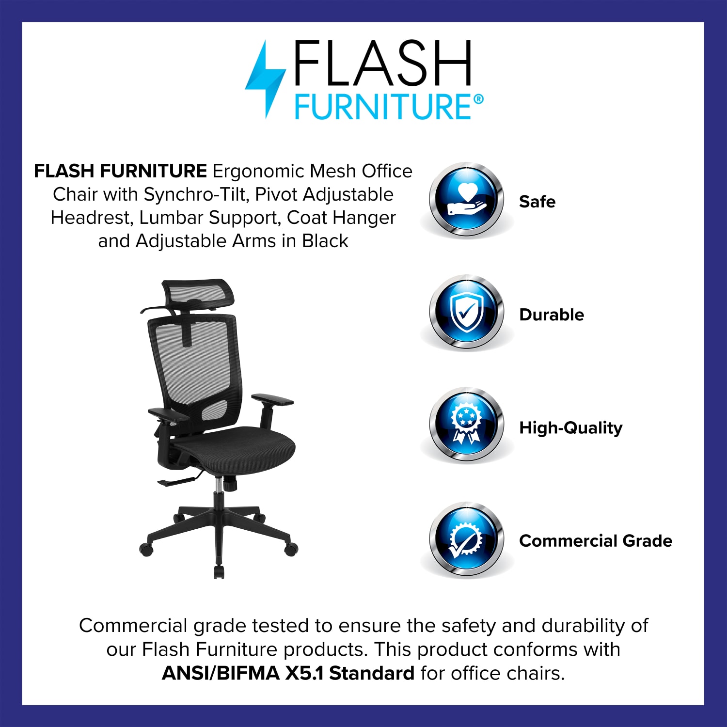 Flash Furniture Layla Ergonomic Mesh HighBack Office Chair Black PopularChairscom Flash Furniture Layla Ergonomic Mesh High Back Office Chair Black PopularChairscom