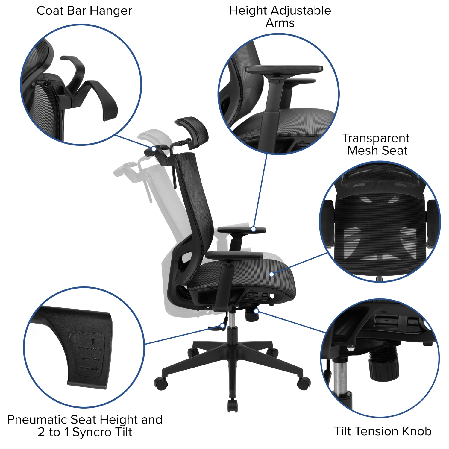 Flash Furniture Layla Ergonomic Mesh HighBack Office Chair Black PopularChairscom Flash Furniture Layla Ergonomic Mesh High Back Office Chair Black PopularChairscom