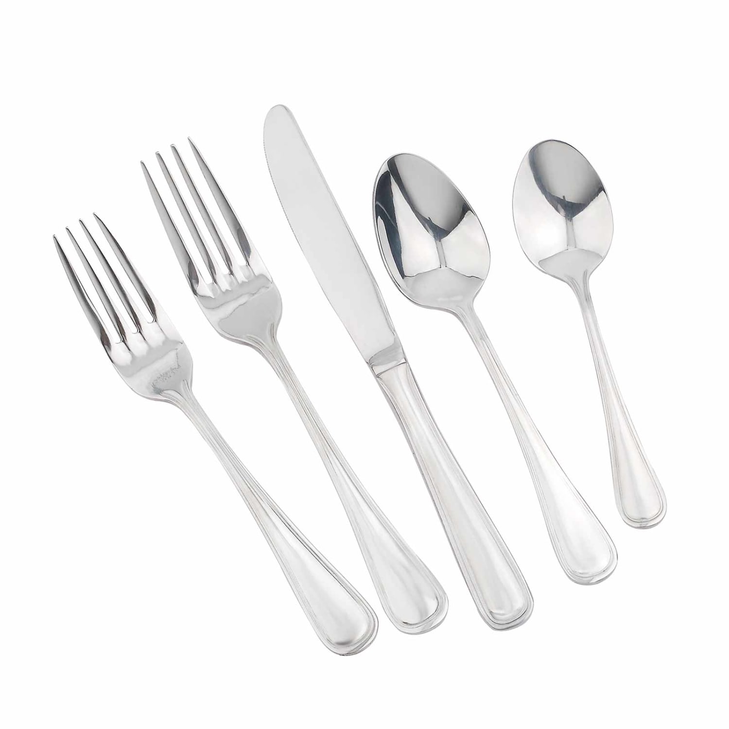 Walco Pacific Rim Stainless Steel Teaspoons, Silver, Pack Of 36 Teaspoons - Image 3