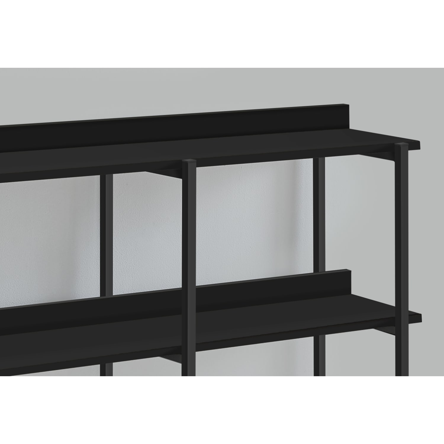 Monarch Specialties Delroy Metal Console Table, 34inH x 47-1/4inW x 12inD, Black - Image 4
