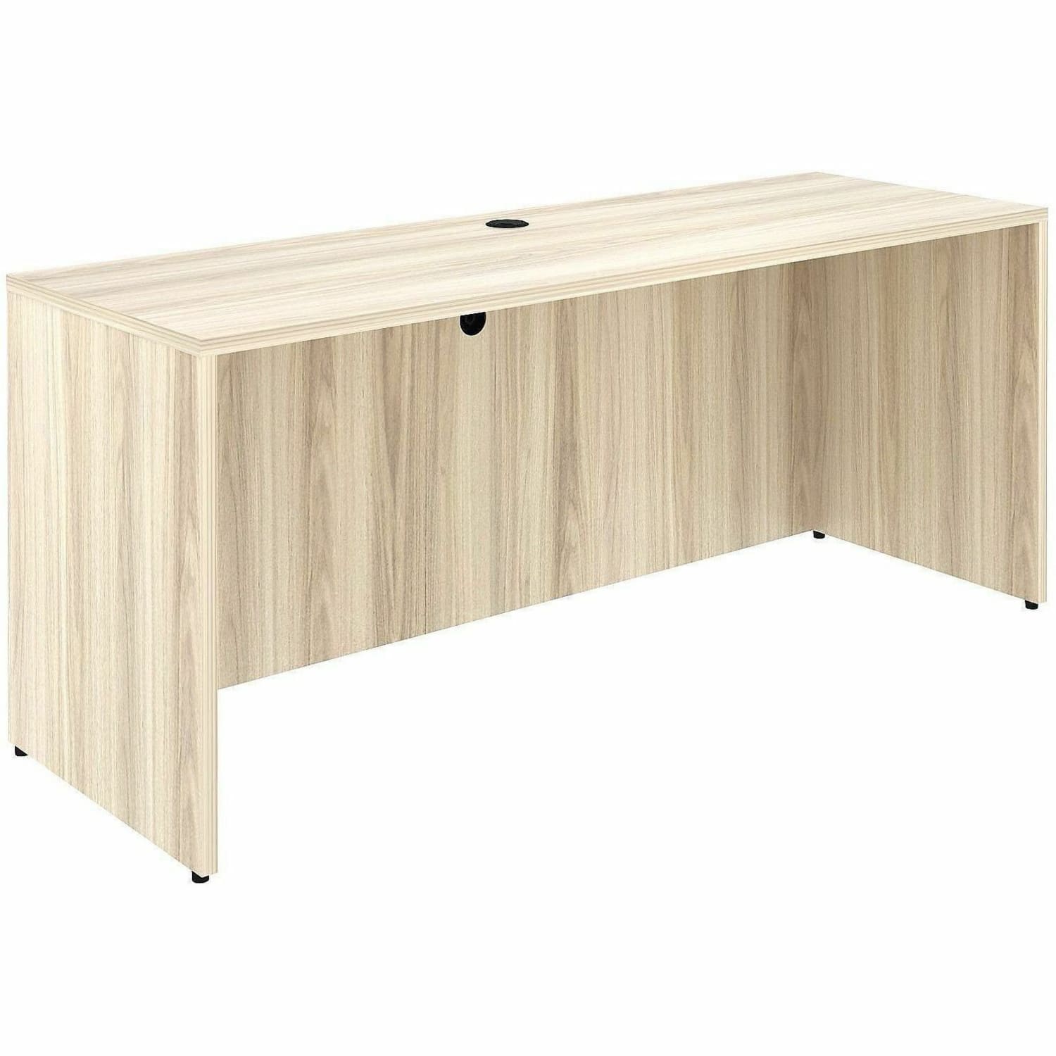 Lorell Essentials Credenza Shell, 29.5inH x 70.9inW x 23.6inD, 1in Thick Top, Modern Elm - Image 5