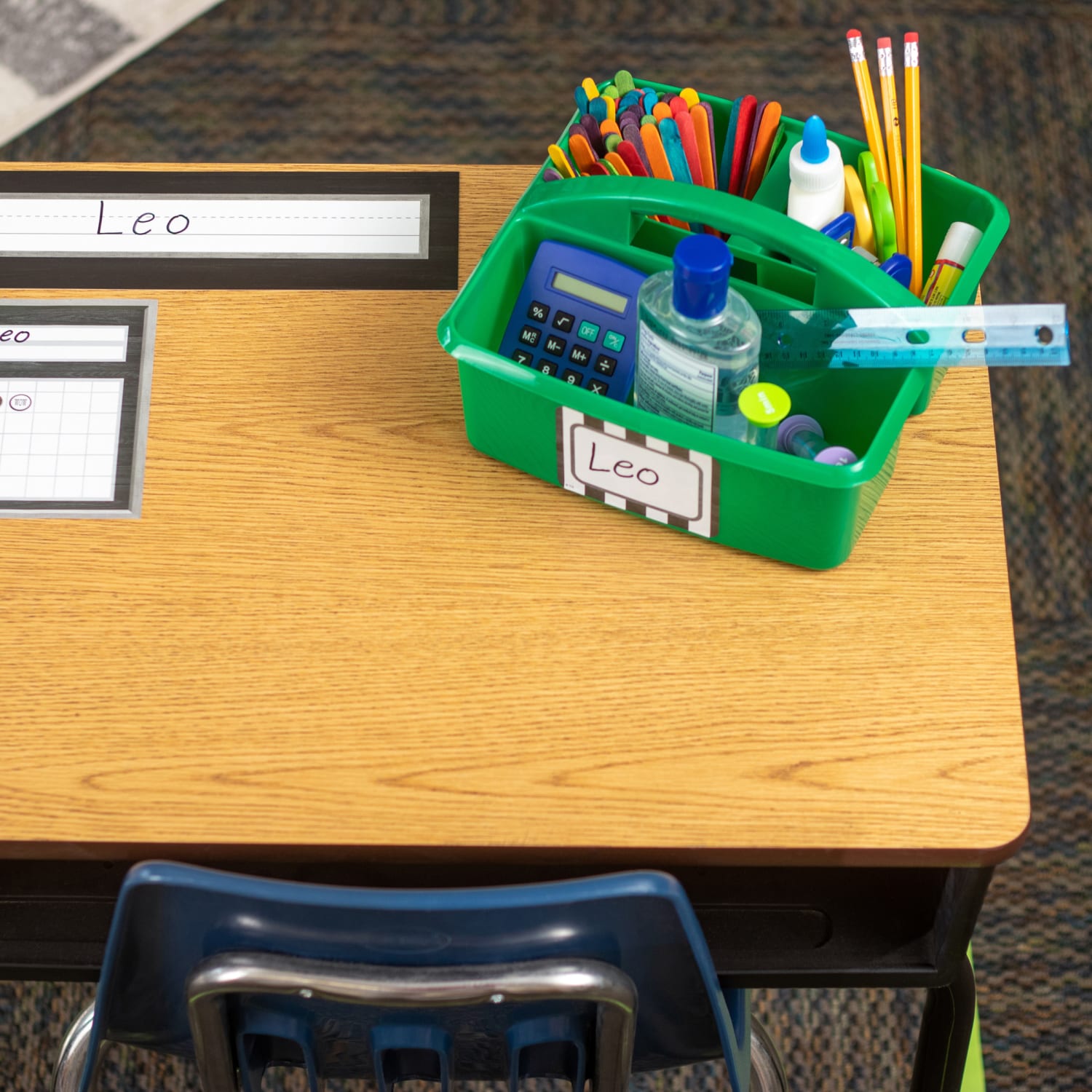 Teacher Created Resources Plastic Storage Caddies, 5-1/4inH x 9-1/4inW x 9inD, Green, Pack Of 6 Caddies - Image 5