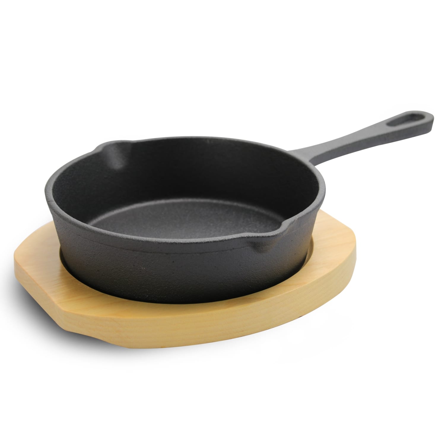 Gibson Home Campton Mini Round Cast Iron Frying Pan, Black - Image 6