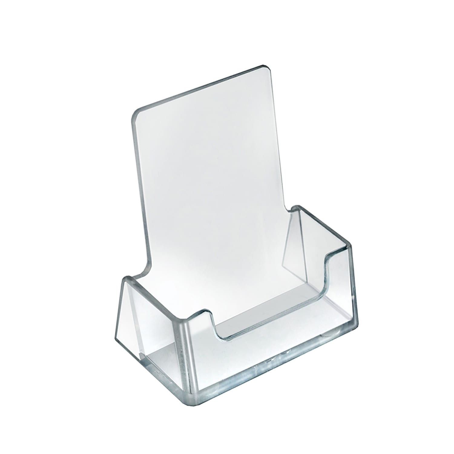 Azar Displays Vertical Acrylic Business/Gift Card Holders, 2.75inH x 2.5inL x 1.375inW, Clear, Pack Of 10 - Image 3