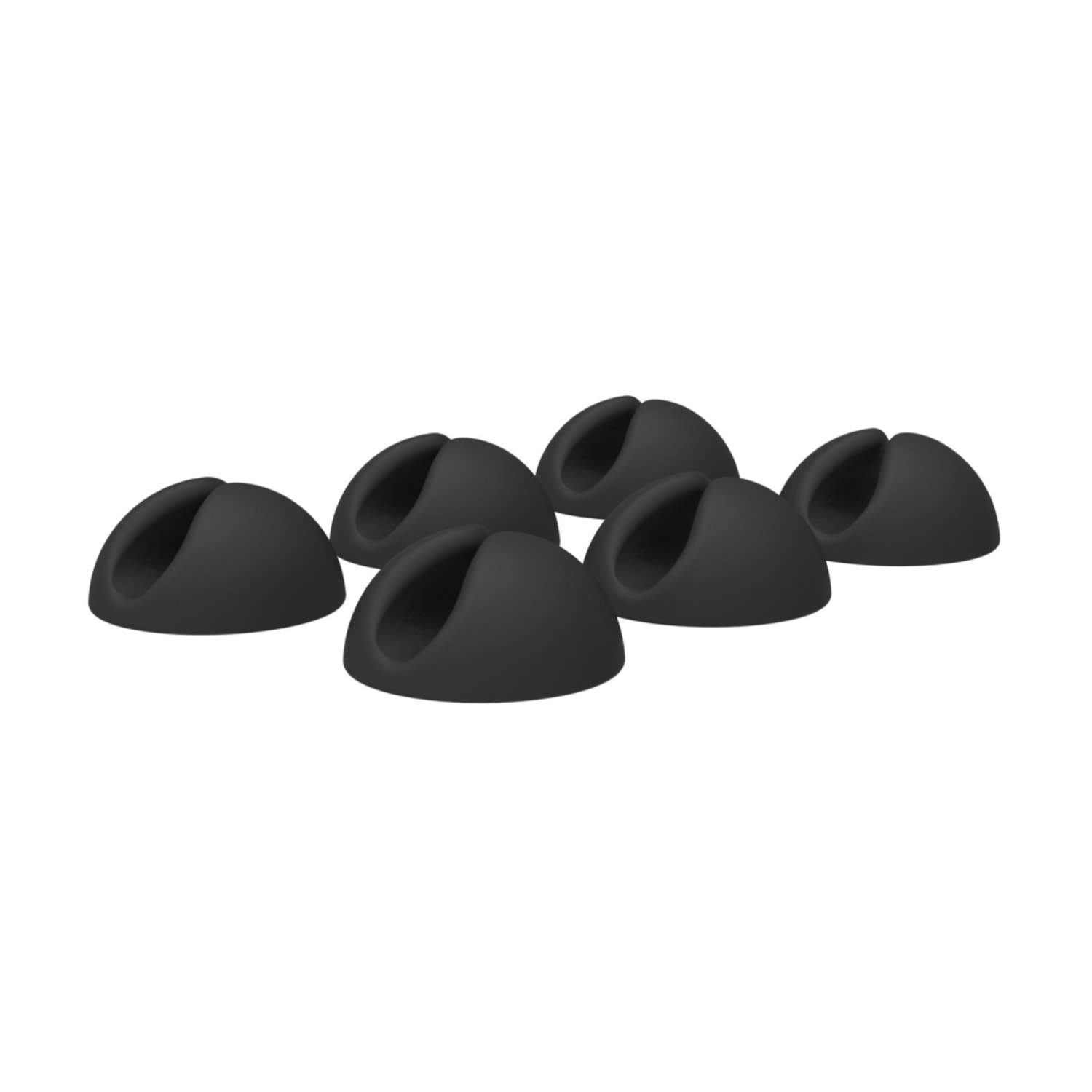 Bluelounge CableDrop Cable Anchors - Cable Clip - Black - 6 Pack - Image 3