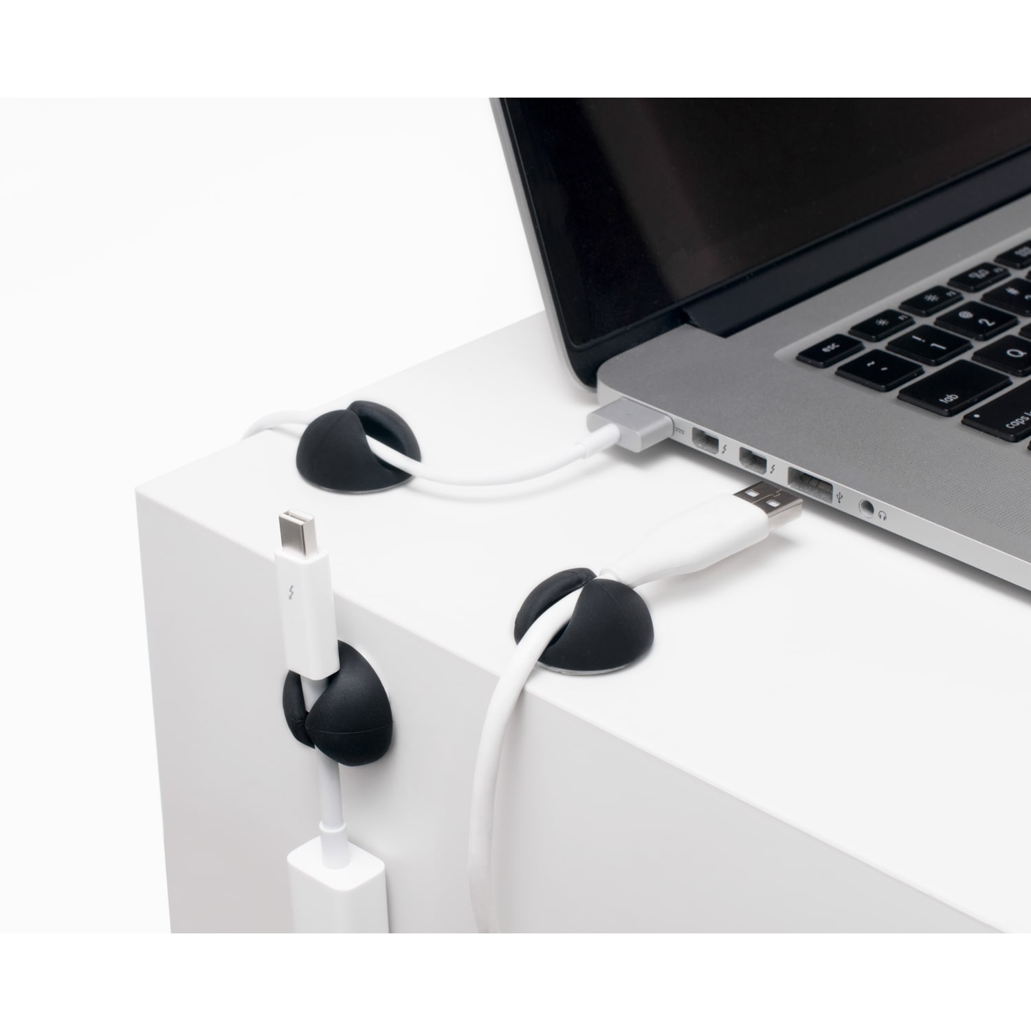 Bluelounge CableDrop Cable Anchors - Cable Clip - Black - 6 Pack - Image 5