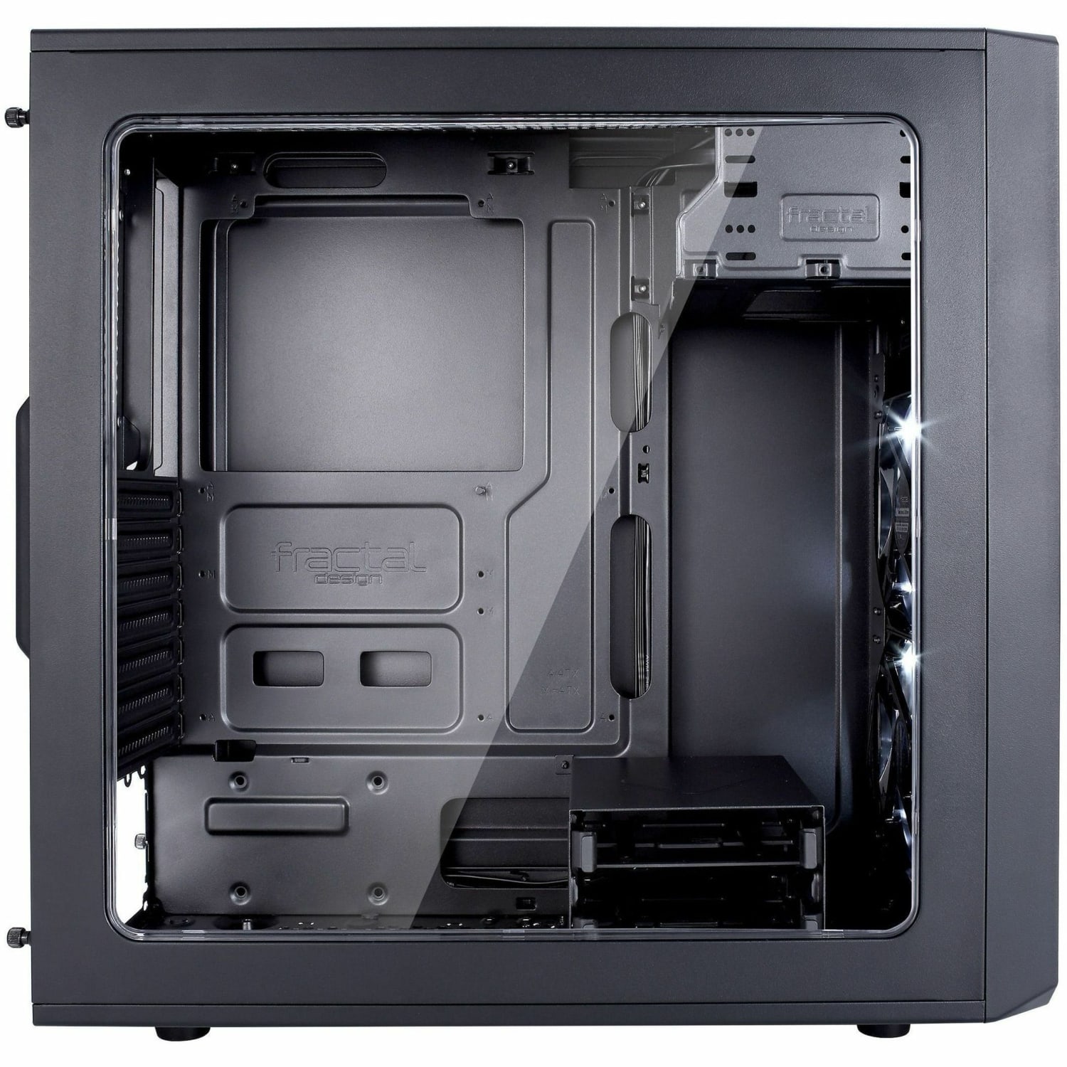 Fractal Design Focus G Computer Case with Side Window - Mid-tower - Black - 5x Bay - 2x 4.72inxFan(s) Installed - FDCAFOCUSBKW - Image 4