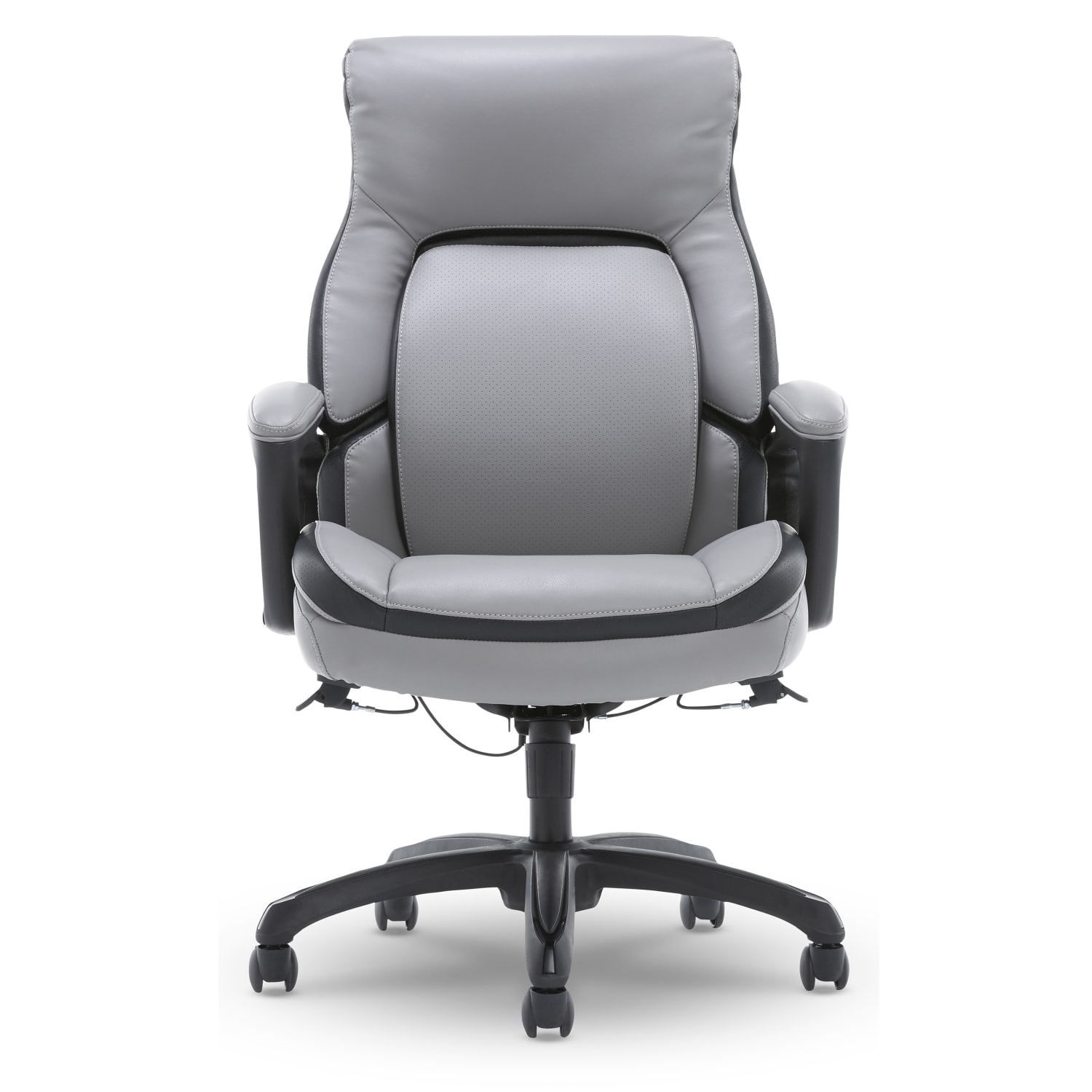 Shaquille O-Neal Amphion Ergonomic Bonded Leather High-Back Executive Office Chair, Gray - Image 3