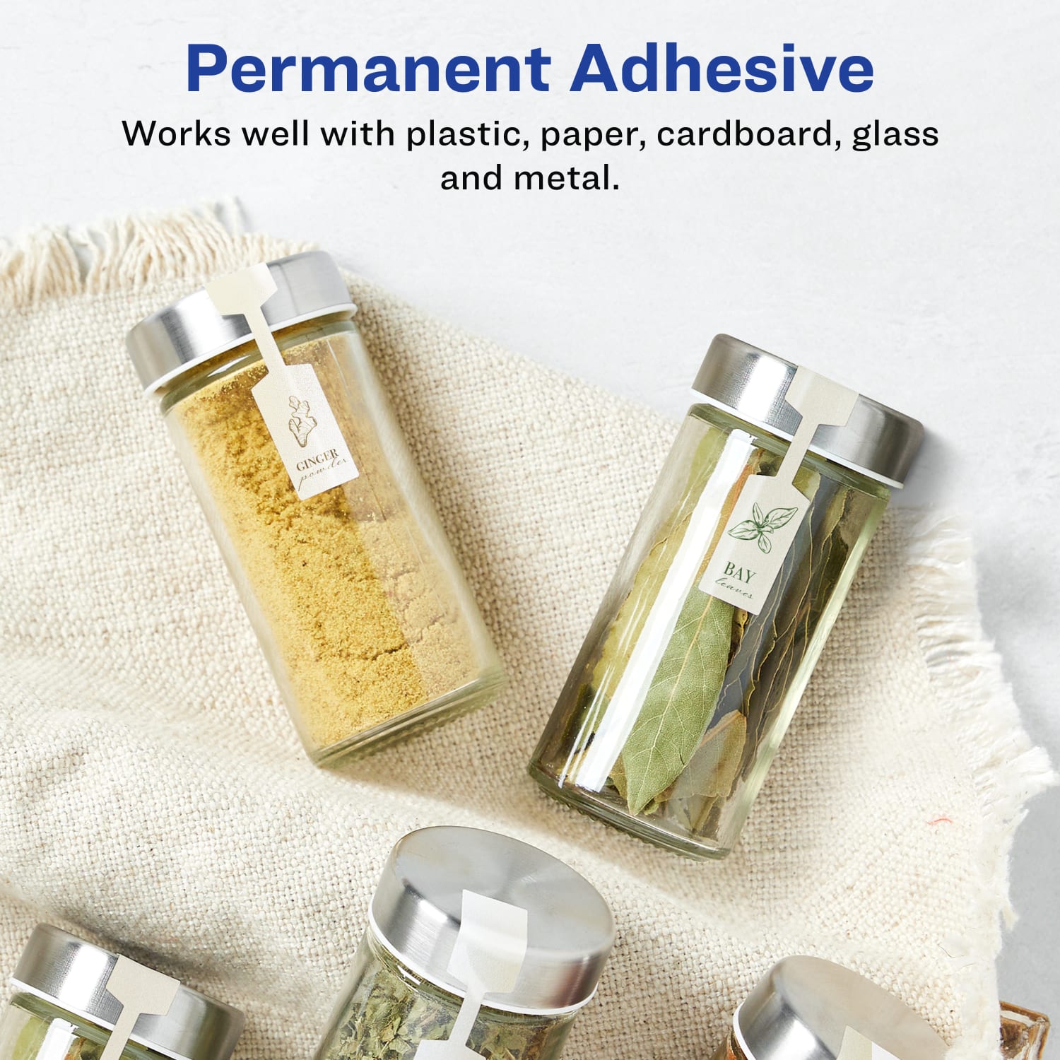 Avery Pearlized Permanent Labels With Sure Feed, 94749-PIP100, Barbell, 1/2in x 2-1/2in, Ivory, Pack Of 4,500 Labels - Image 4