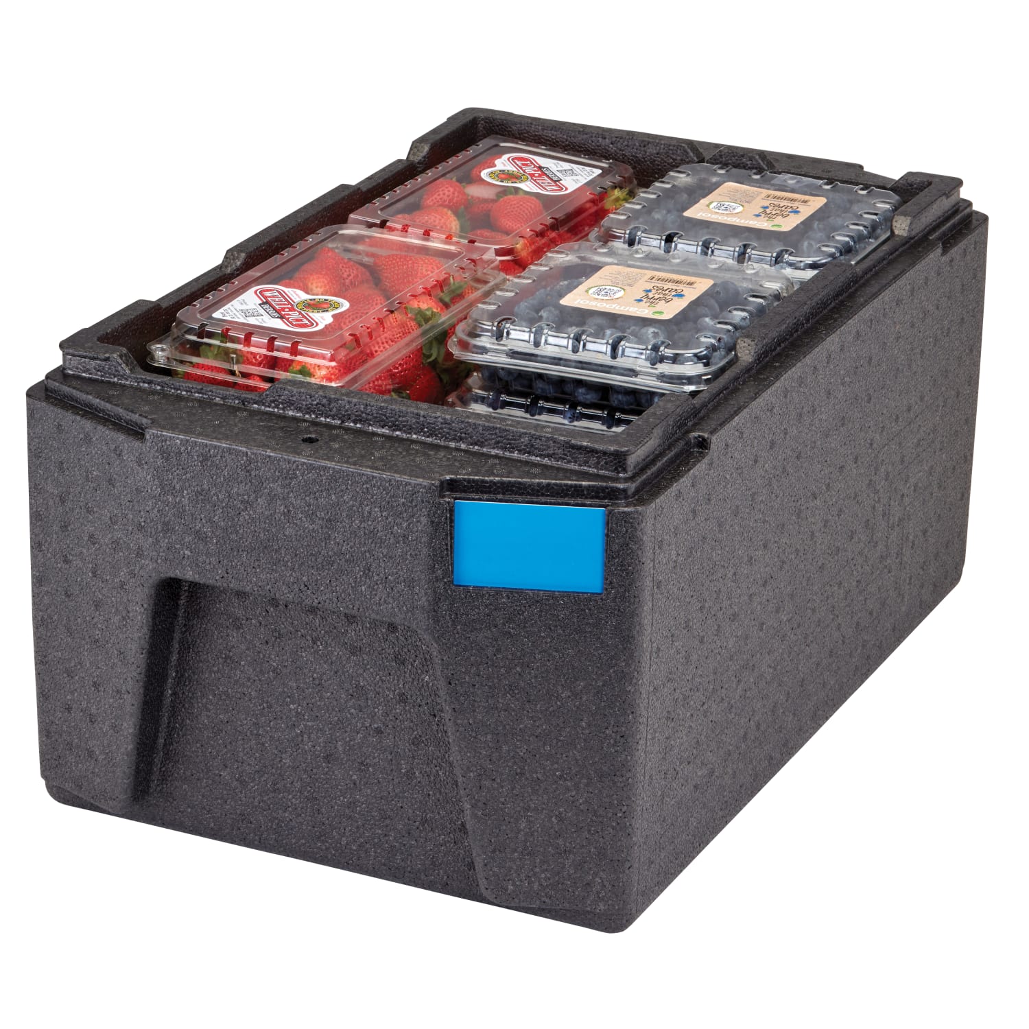 Cambro Cam GoBox GN 1/1 8in Large Handle Top Loading Food Carrier, 12-5/8inH x 15-3/4inW x 26-13/16inD, Black - Image 4