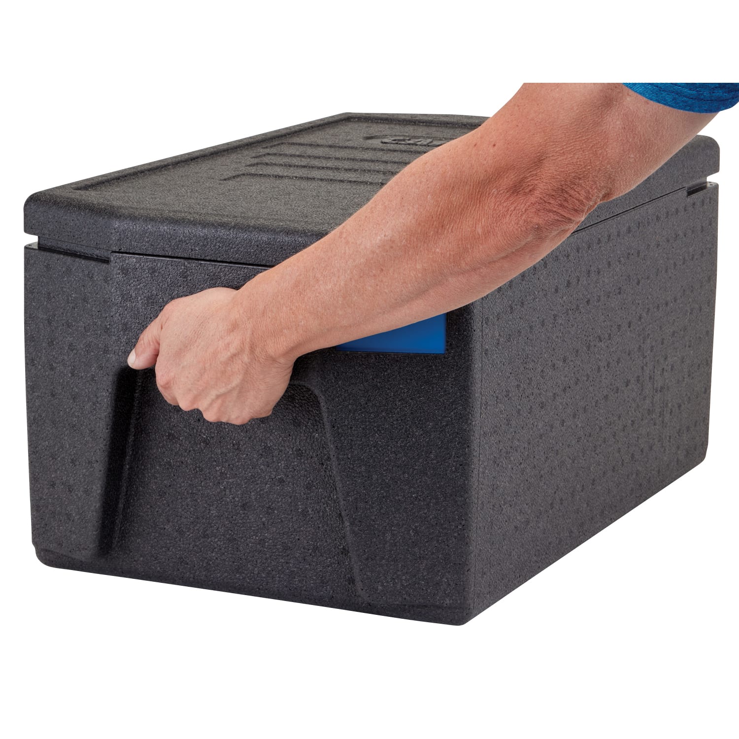 Cambro Cam GoBox GN 1/1 8in Large Handle Top Loading Food Carrier, 12-5/8inH x 15-3/4inW x 26-13/16inD, Black - Image 6