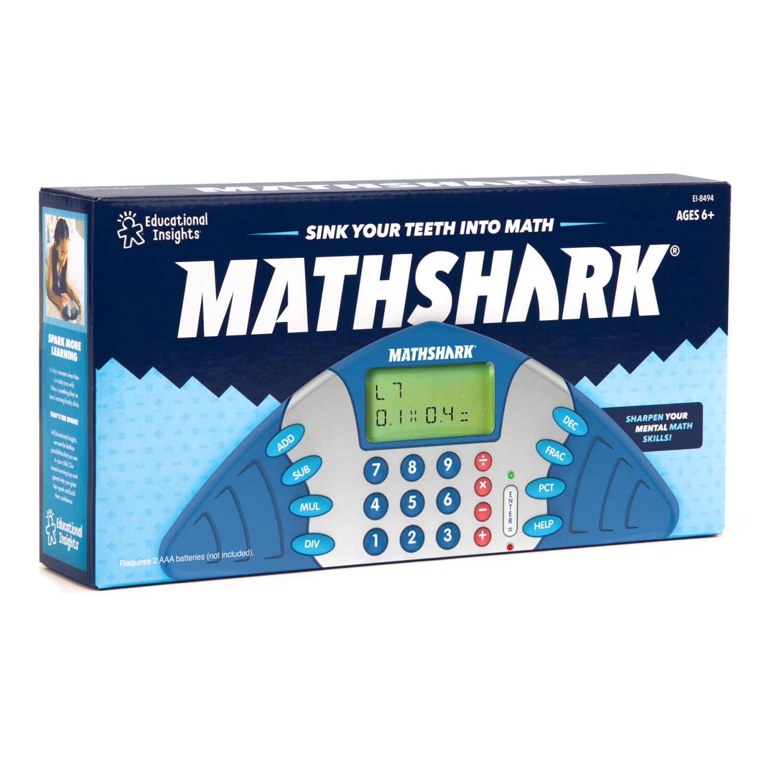 Educational Insights MathShark Handheld Electronic Math Game - Image 5