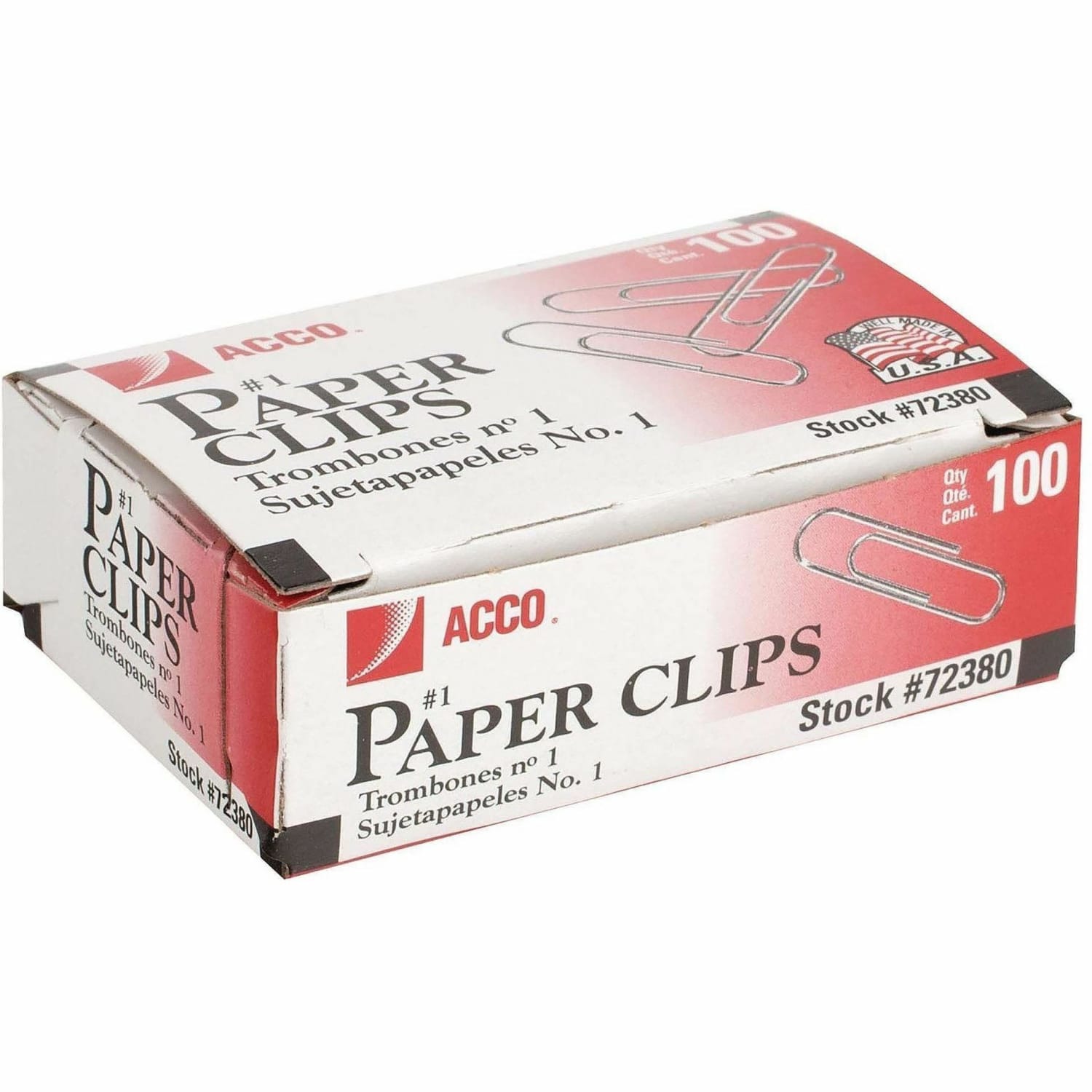 ACCO Economy Paper Clips, 1000 Total, Silver, 100 Per Box, Pack Of 10 Boxes - Image 5