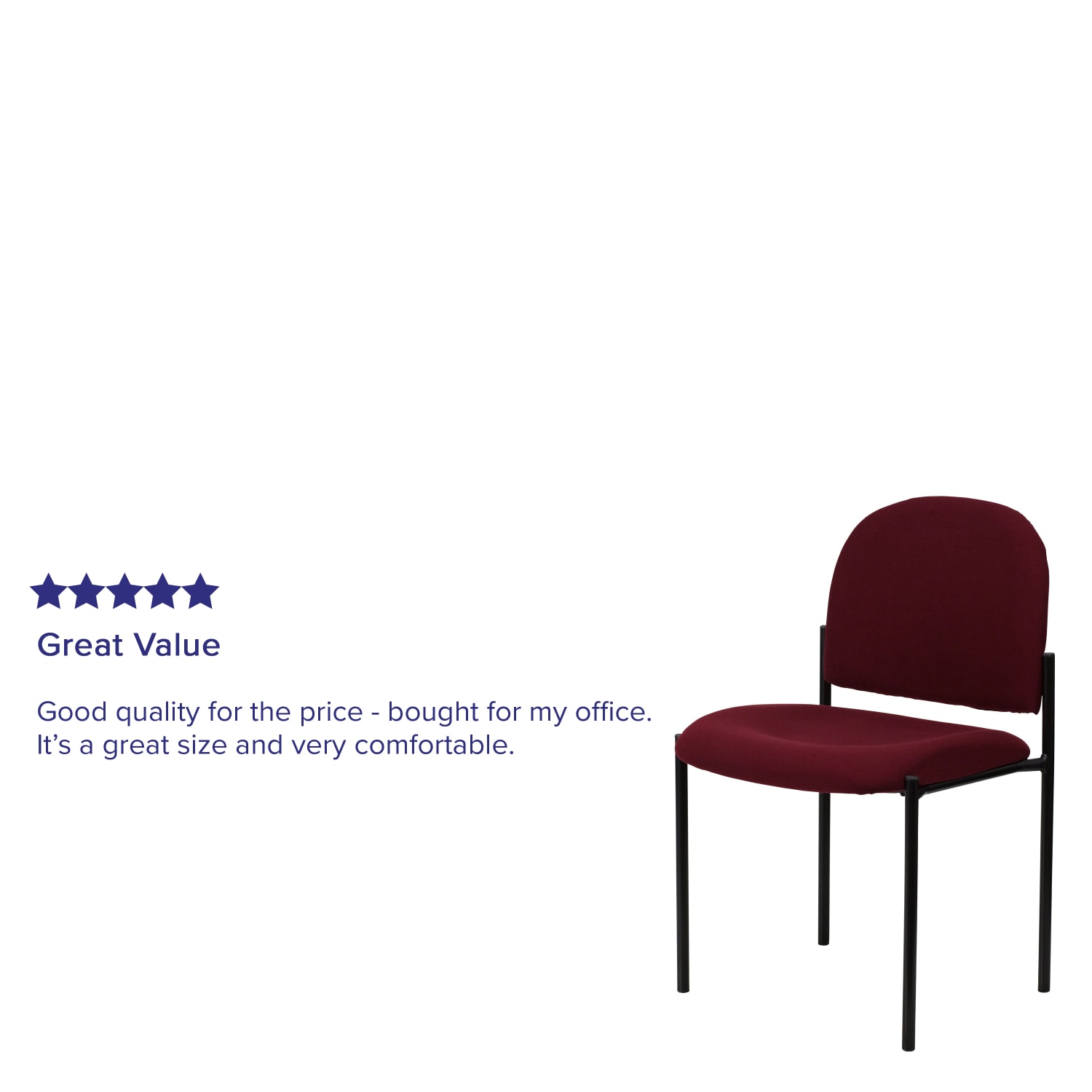 Flash Furniture Comfortable Stackable Side Chair BurgundyBlack PopularChairscom Flash Furniture Comfortable Stackable Side Chair BurgundyBlack PopularChairscom