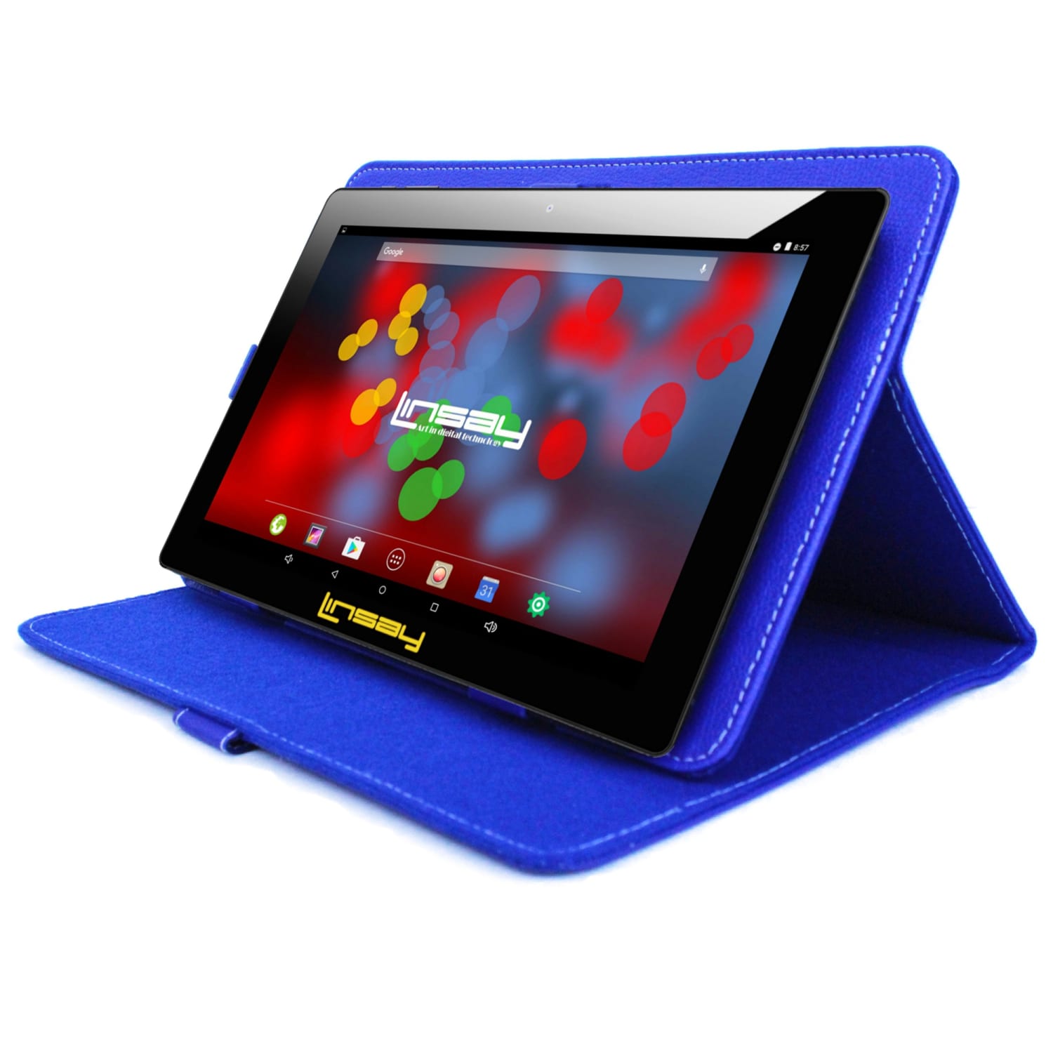 Linsay F10IPS Tablet, 10.1in Screen, 2GB Memory, 64GB Storage, Android 13, Blue - Image 3