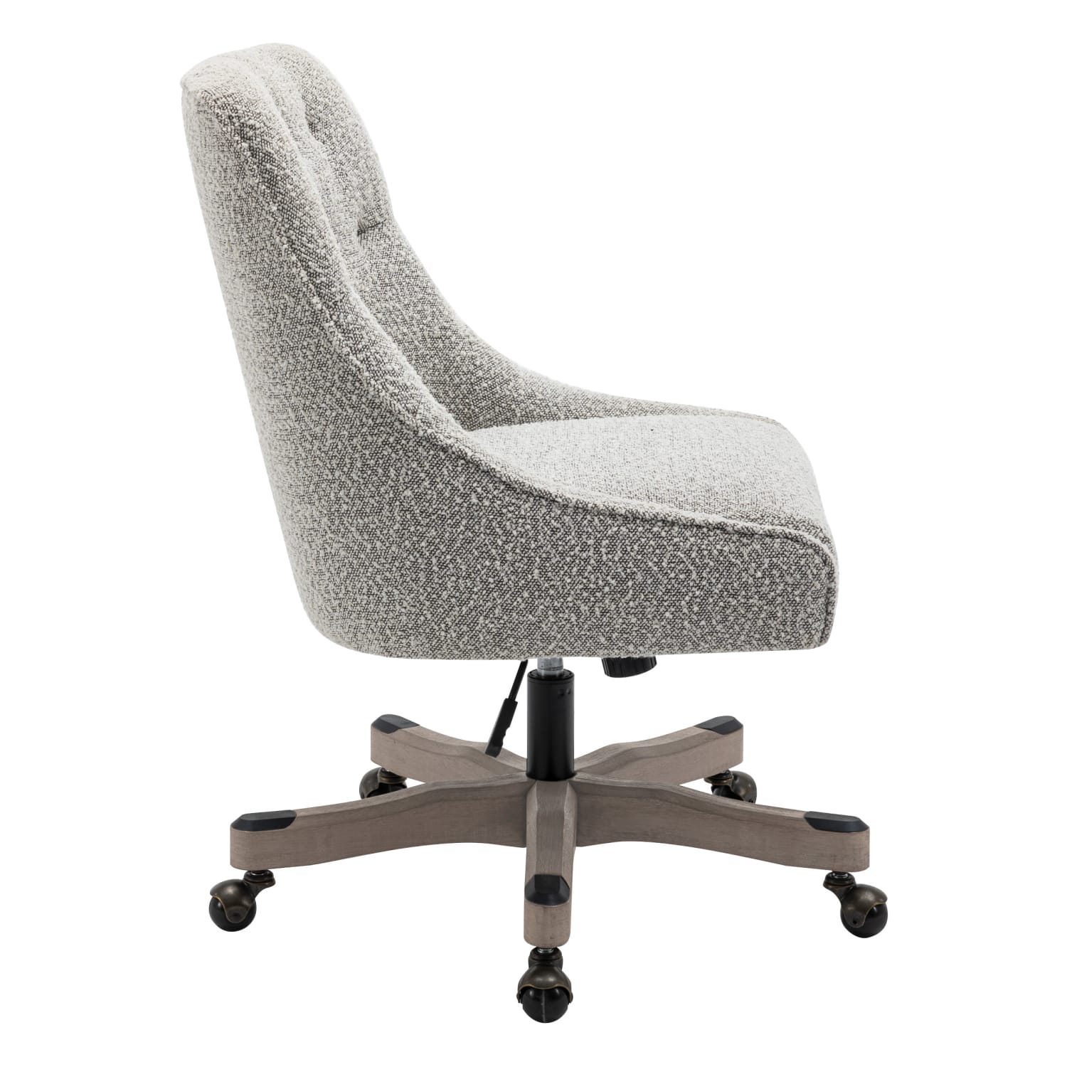 Office Star Tindal Fabric High-Back Office Chair, Salt & Pepper - Image 3