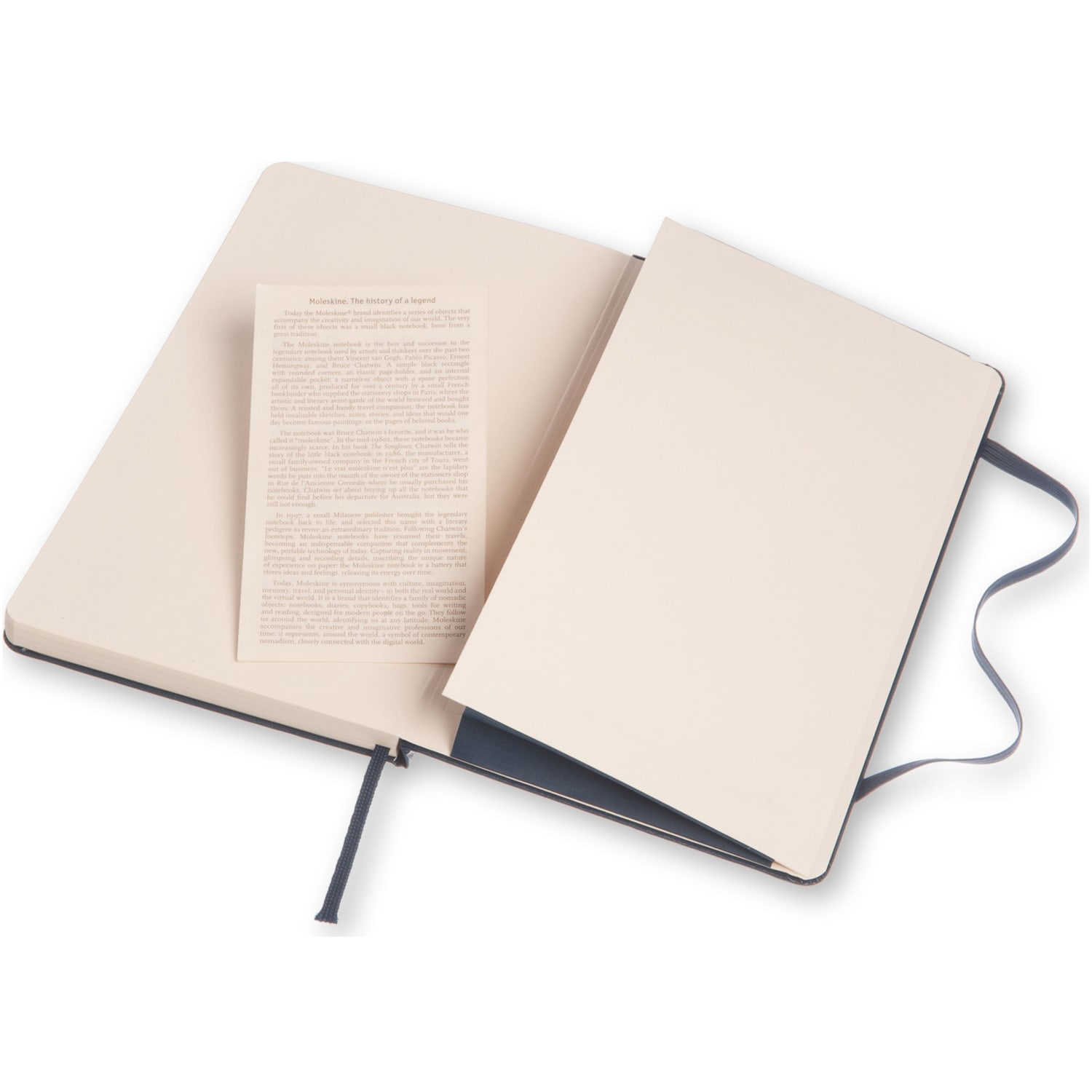 Moleskine Classic Hard Cover Notebook, 5in x 8-1/4in, Ruled, 240 Pages, Sapphire Blue - Image 5