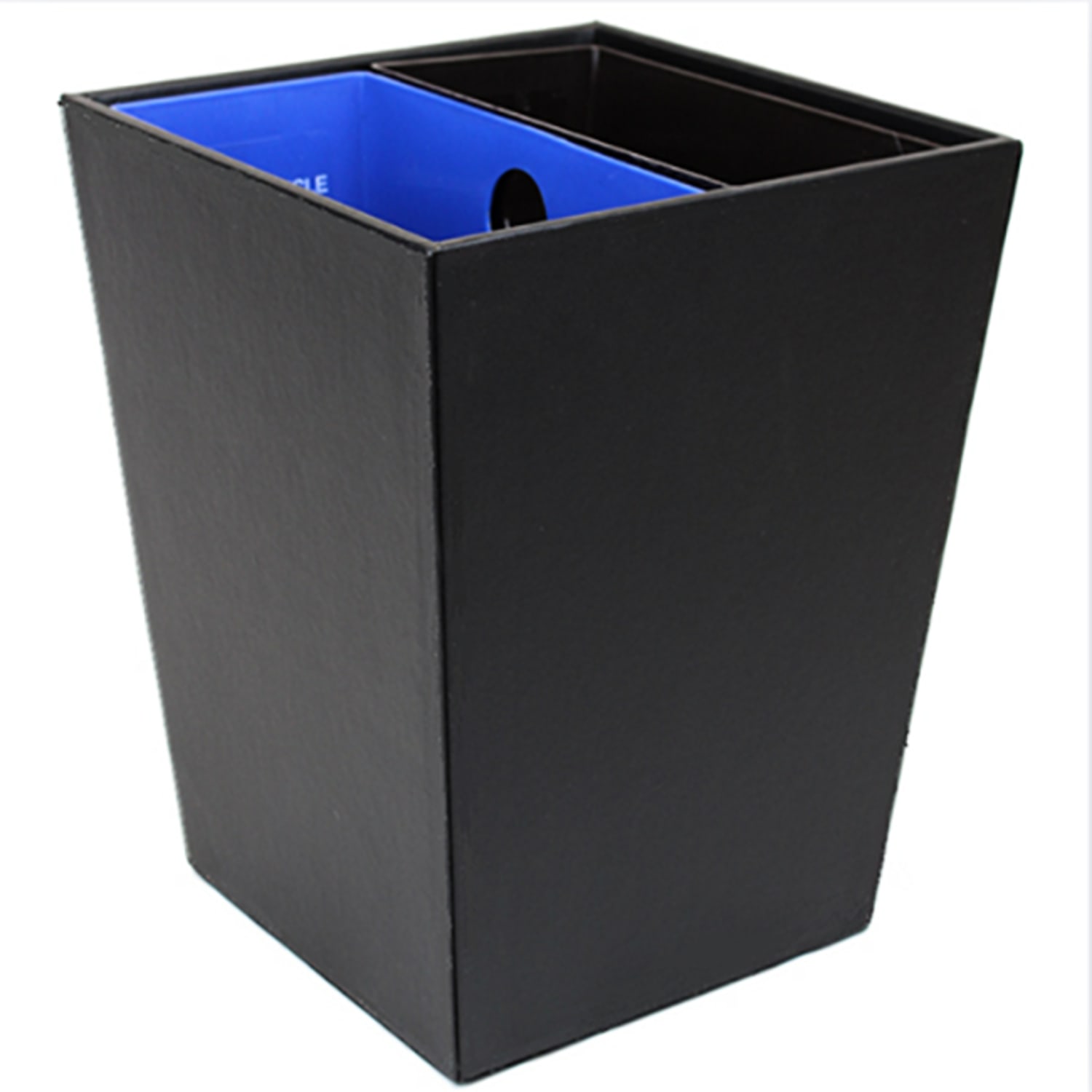 Hospitality Source Standard Waste/Recycle Bins, 14.5 Quarts, Black, Set Of 6 Bins - Image 3