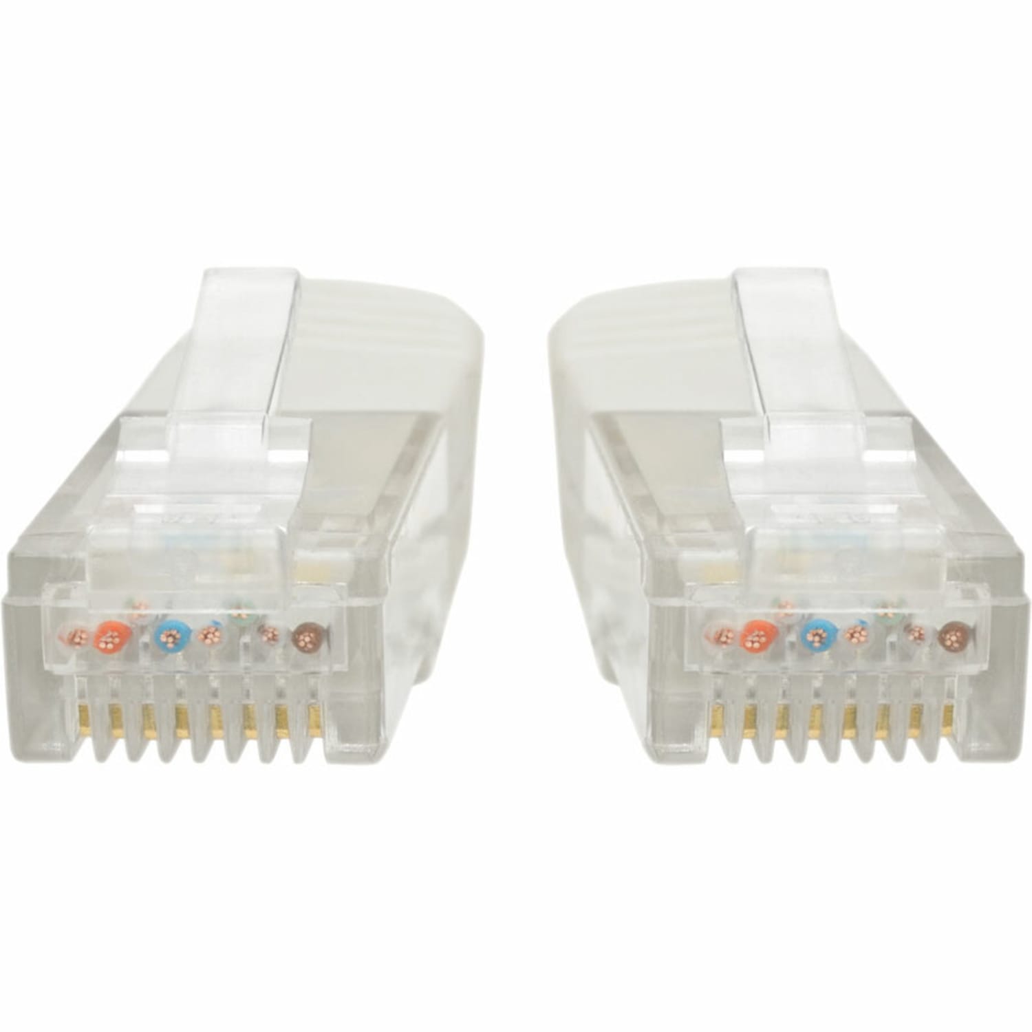 Tripp Lite Cat6 Cat5e Gigabit Molded Patch Cable RJ45 M/M 550MHz White 6ft - 1 x RJ-45 Male Network - Gold Plated Contact - White - Image 3