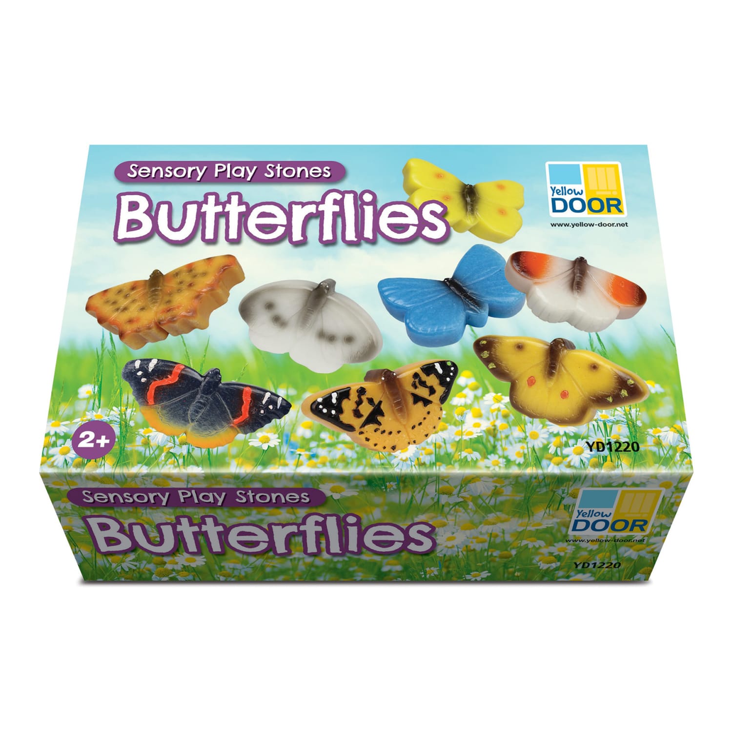 Yellow Door Sensory Play Stones, Butterflies, Set Of 8 - Image 3
